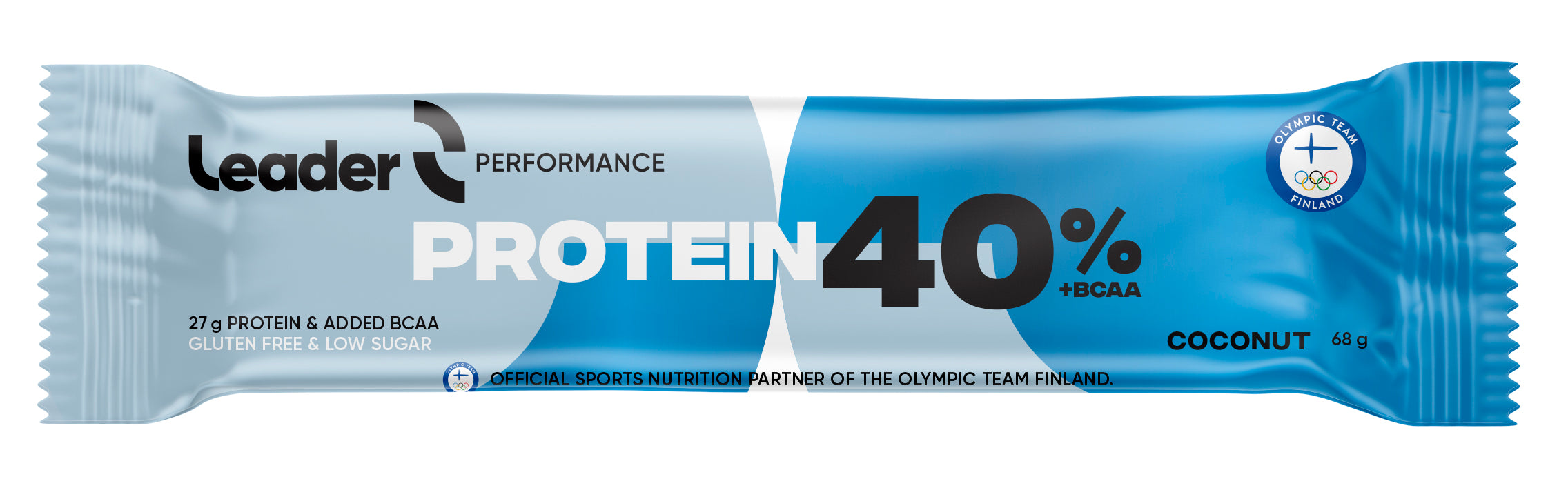 Leader Performance protein 40%+ BCAA proteiinipatukka kookoksen makuinen  68 g