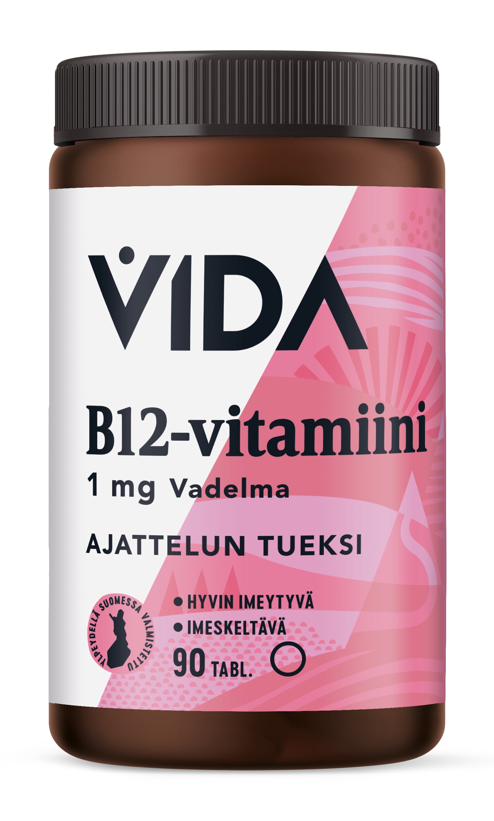 Vida B12-vitamin 1mg 90 comprimés vadelma