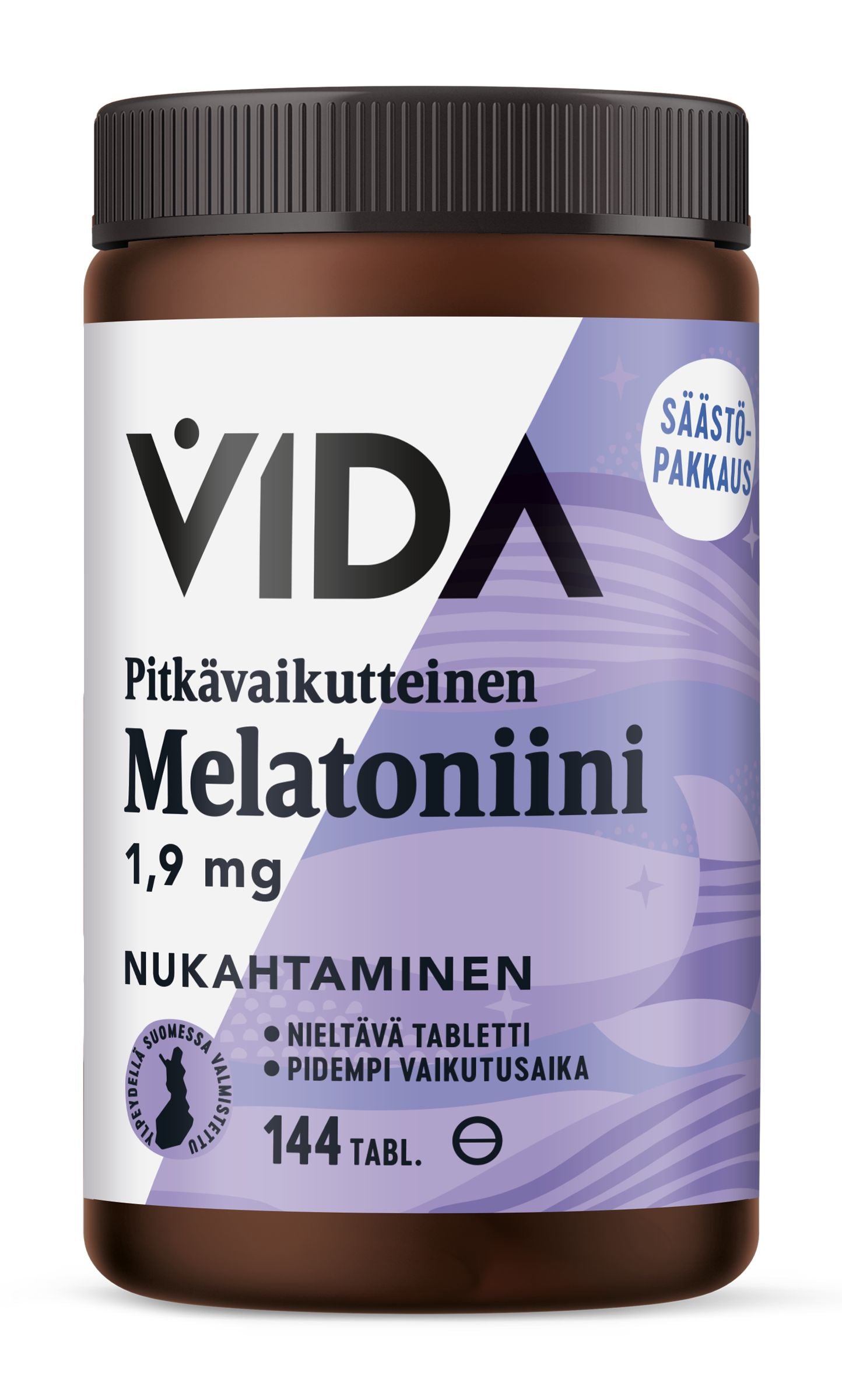 Vida melatoniini 1,9mg 27g 144comp.