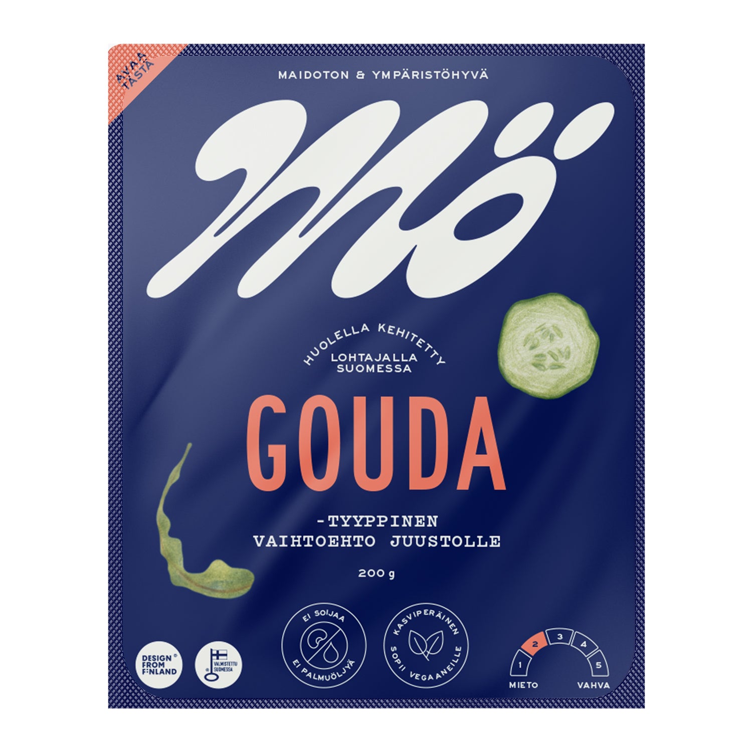 Mö Gouda-tyyppinen vaihtoehto juustolle 200 g