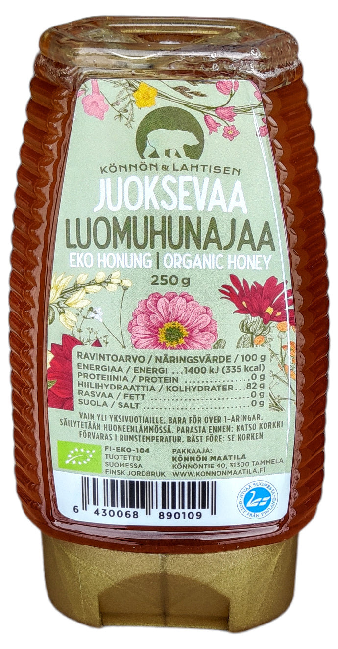 Könnön @ Lahtisen Juoksevaa Luomuhunajaa 250 g Könnön Maatila