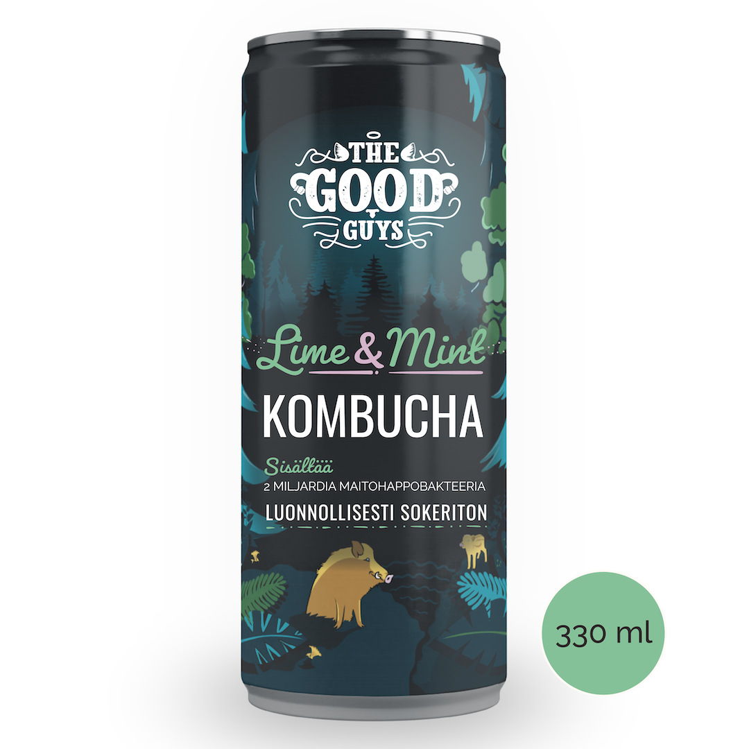 The Good Guys Lime Kombucha sokeriton