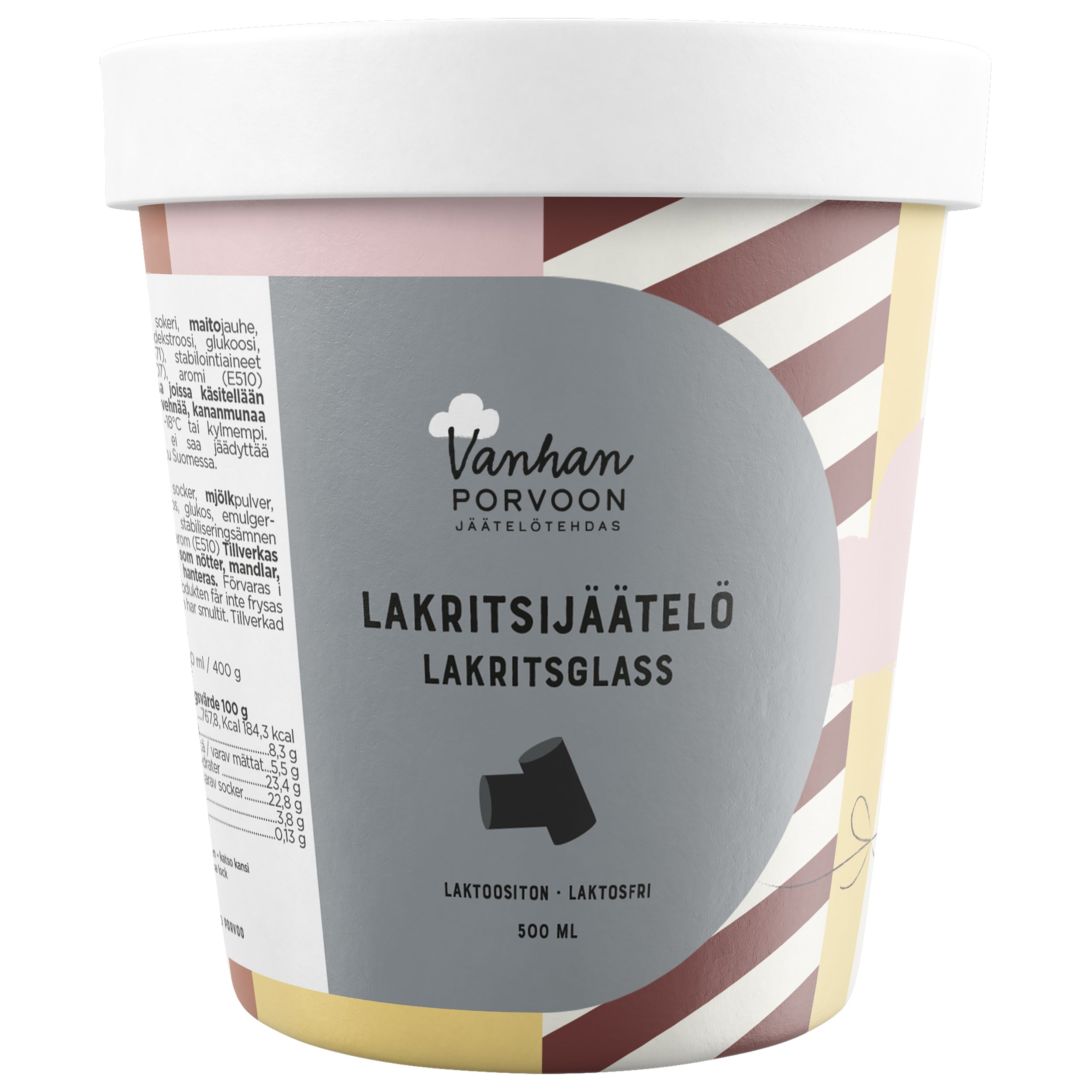 Vanhan Porvoon jäätelötehdas 500ml lait