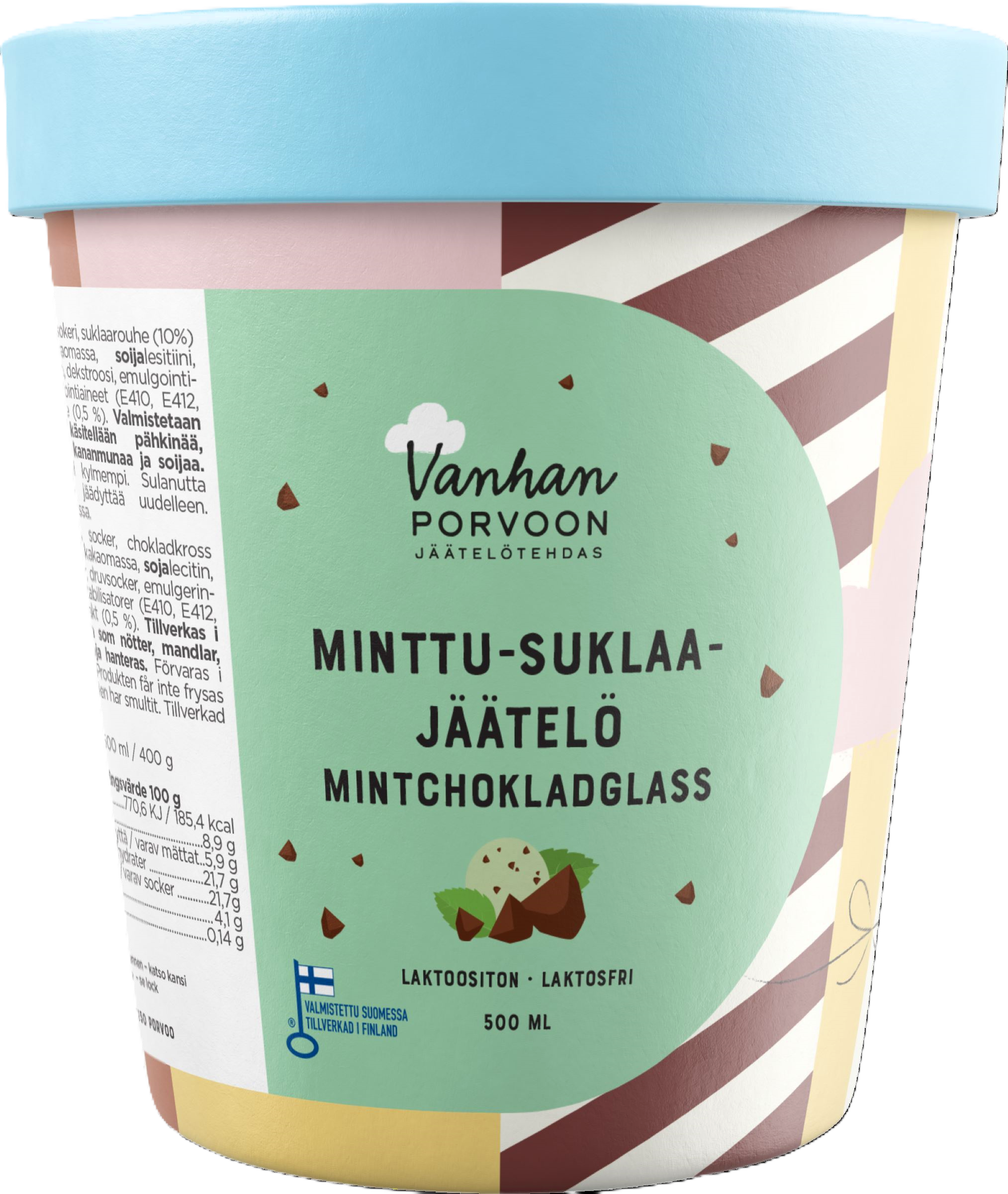 VPJ Menthe-suklaajäätelö 500ml