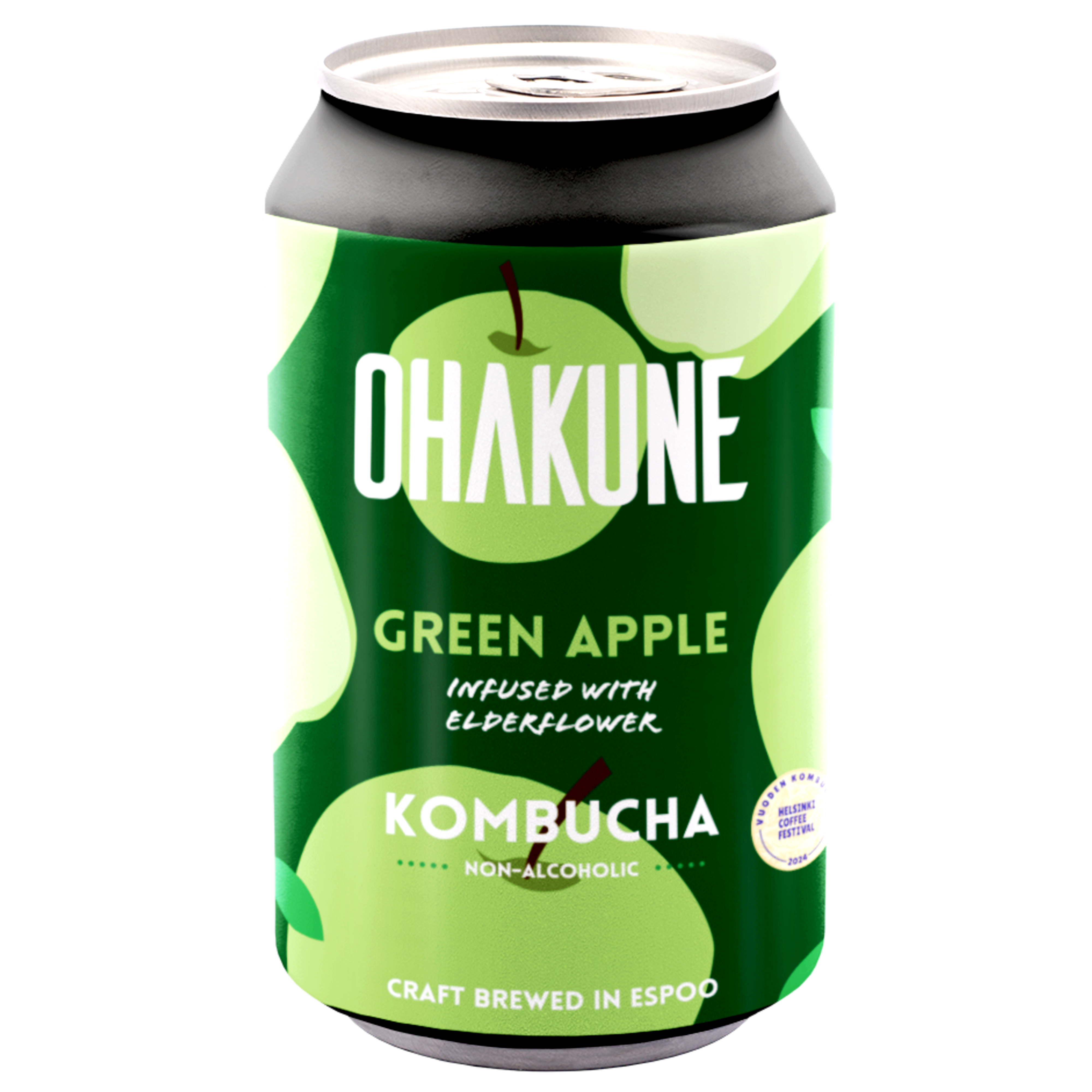 Ohakune Kombucha Green Apple teejuoma, 330ml