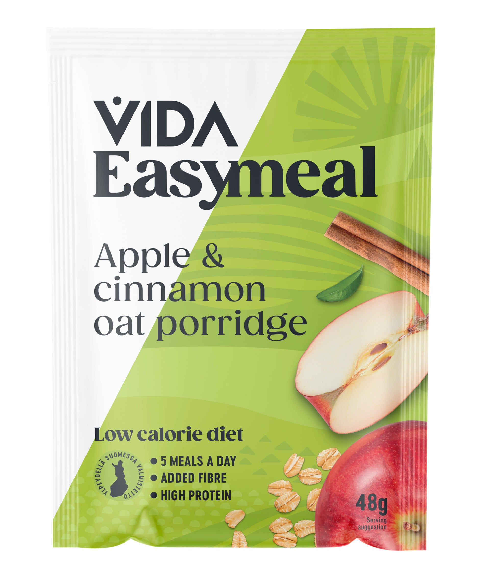 Vida Easy Meal ateria-aines omena-kaneli-kaurapuuro 48 g
