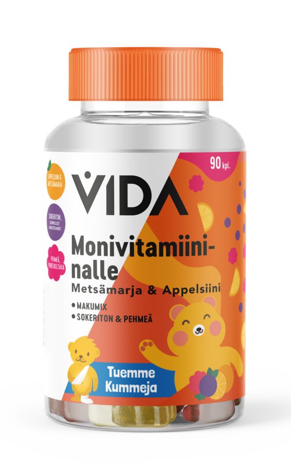 Vida Monivitamiininalle metsämarja & appelsiini 90 kpl / 180 g