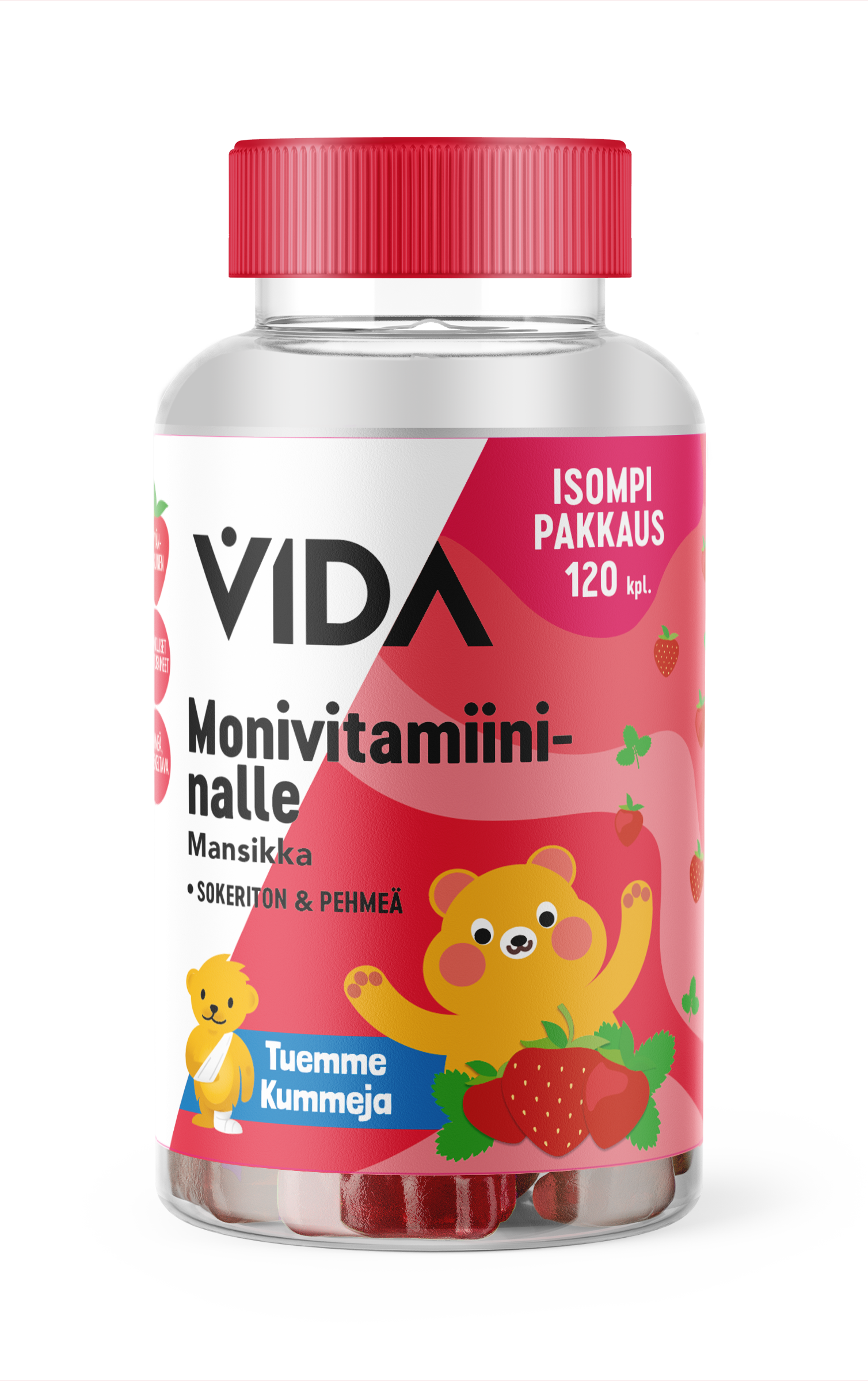 Vida Monivitamiininalle mansikka 120 kpl / 240 g