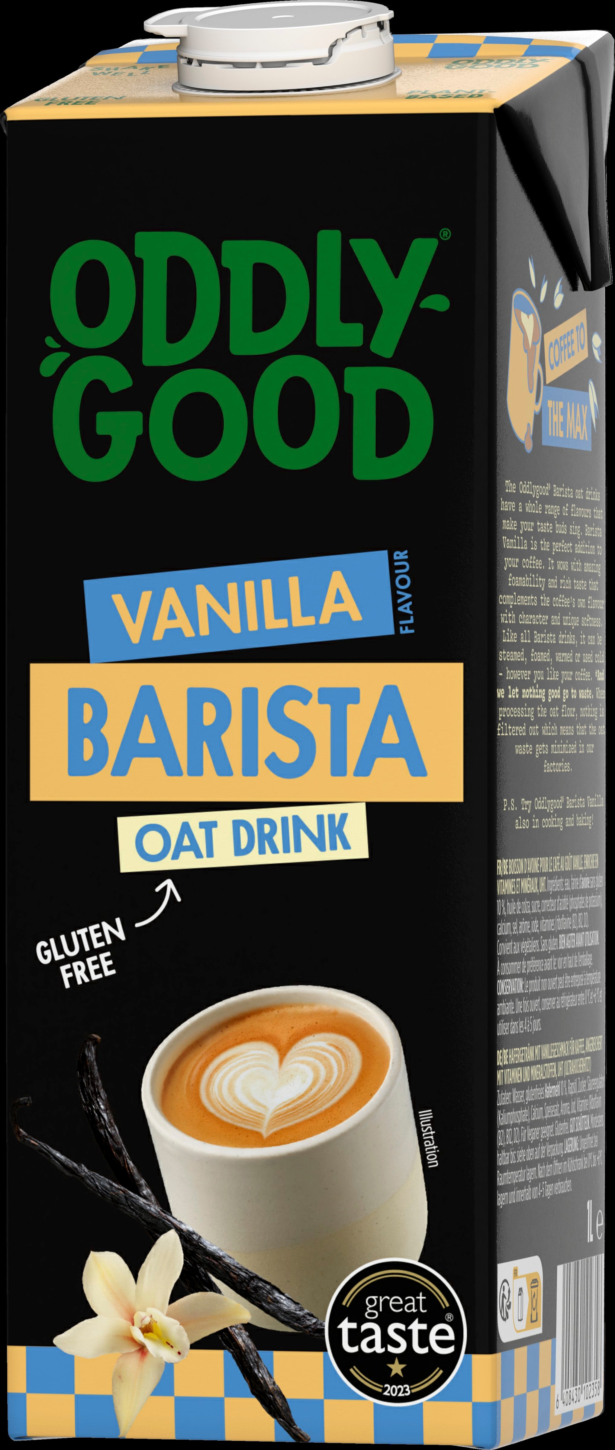 Oddlygood® Barista kaurajuoma 1 l vanilja UHT gluteeniton