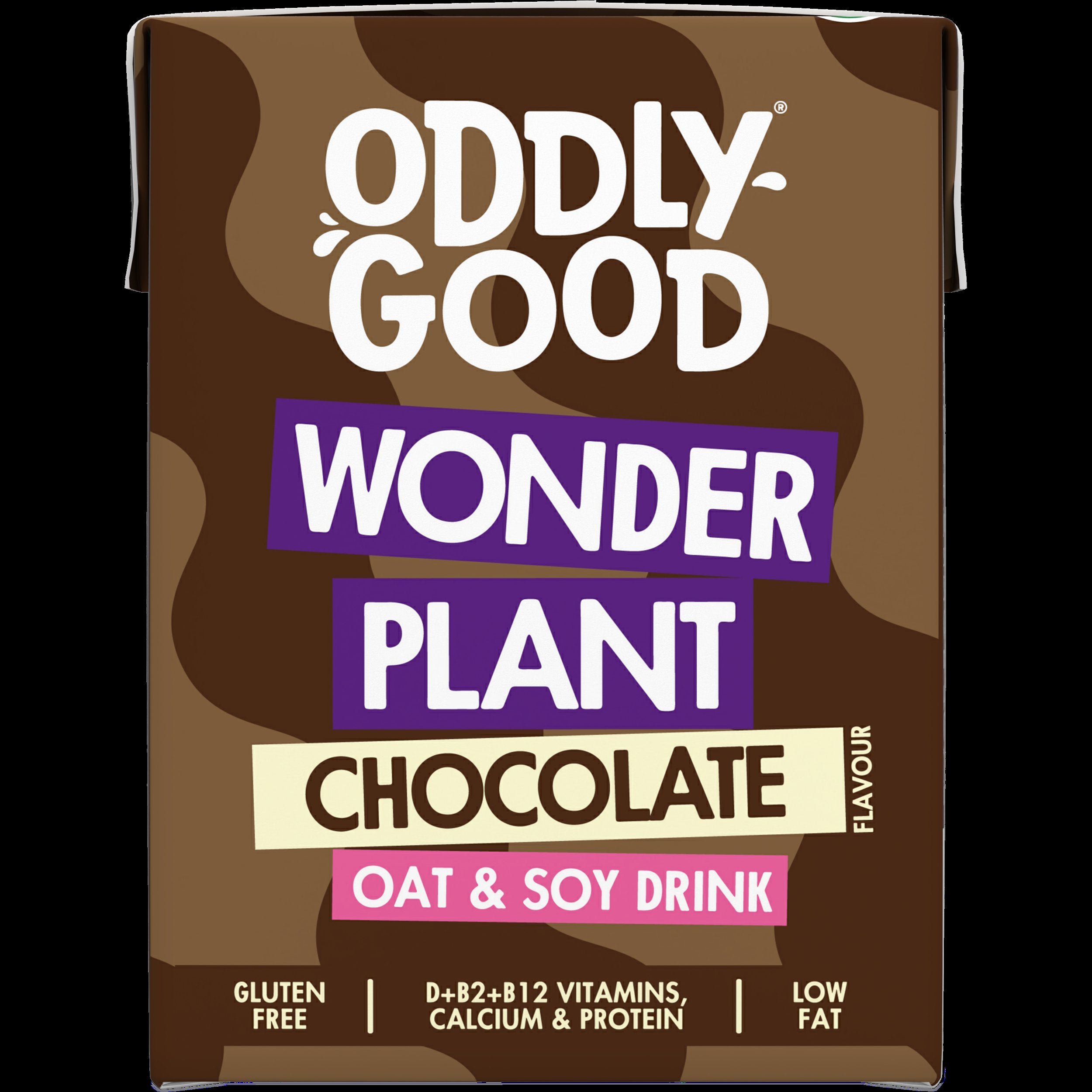 Oddlygood® Wonder Plant kaura-soijajuoma 2 dl suklaa UHT gluteeniton