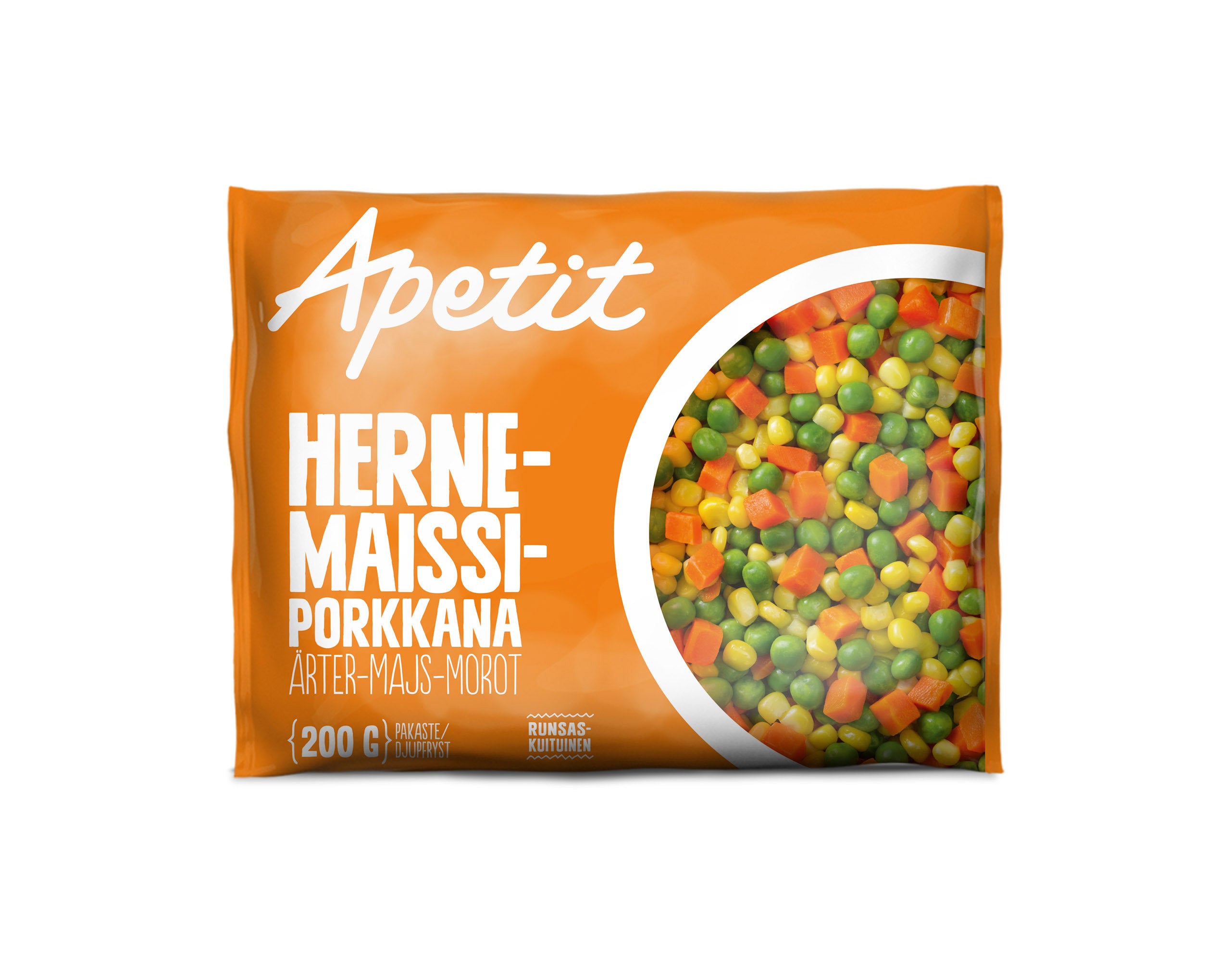 Apetit Herne-maissi-porkkana pakaste 200g