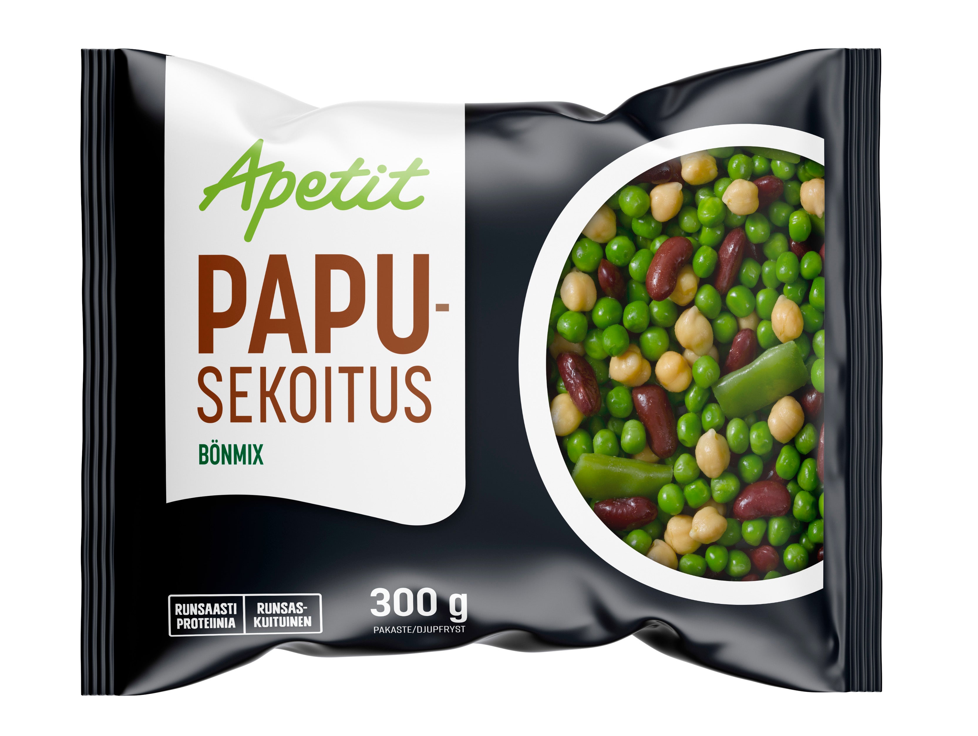 Apetit Papusekoitus papuja ja herneitä pakaste 300g
