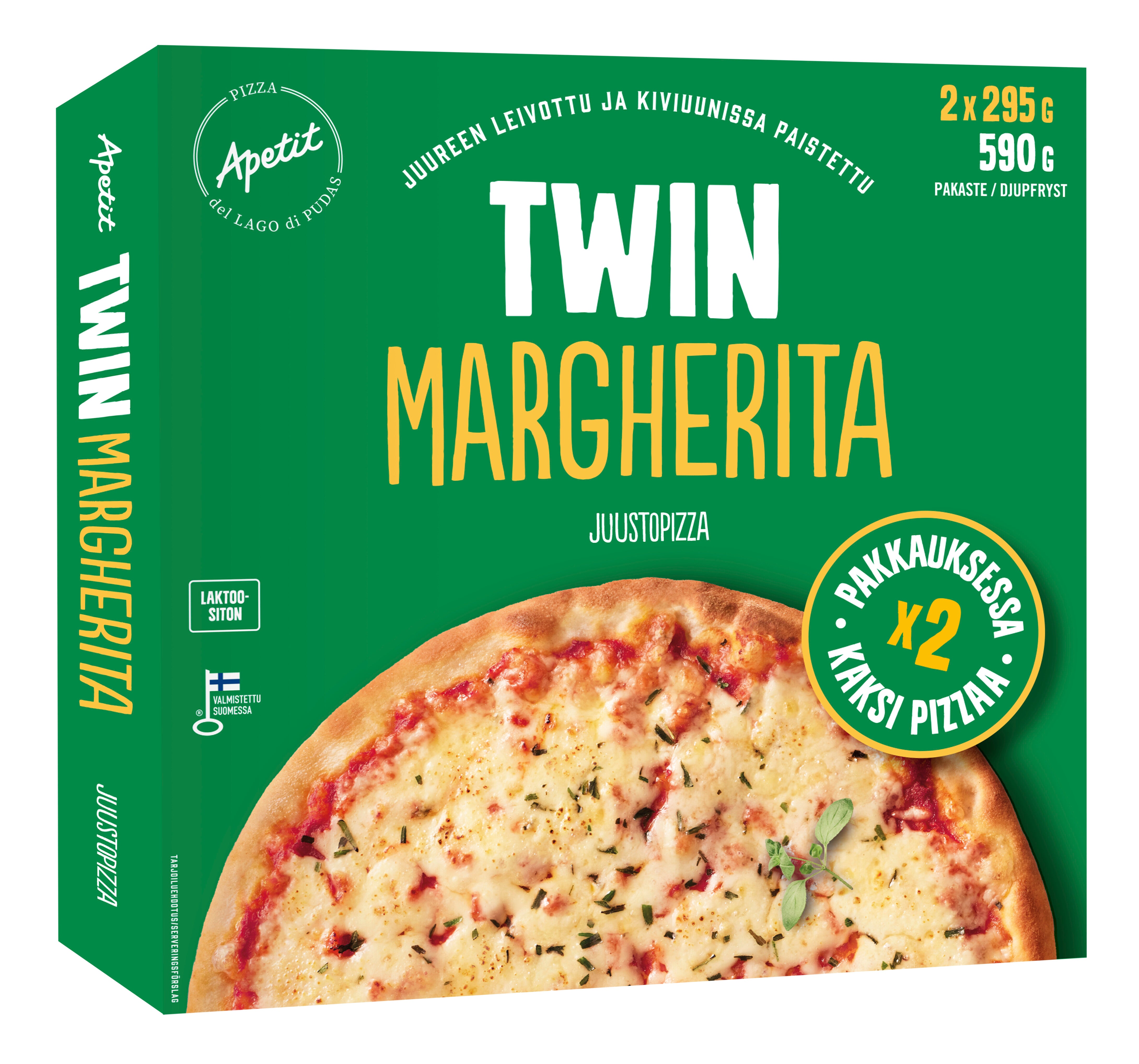 Apetit Twin Margherita pizza pakaste 2x295g
