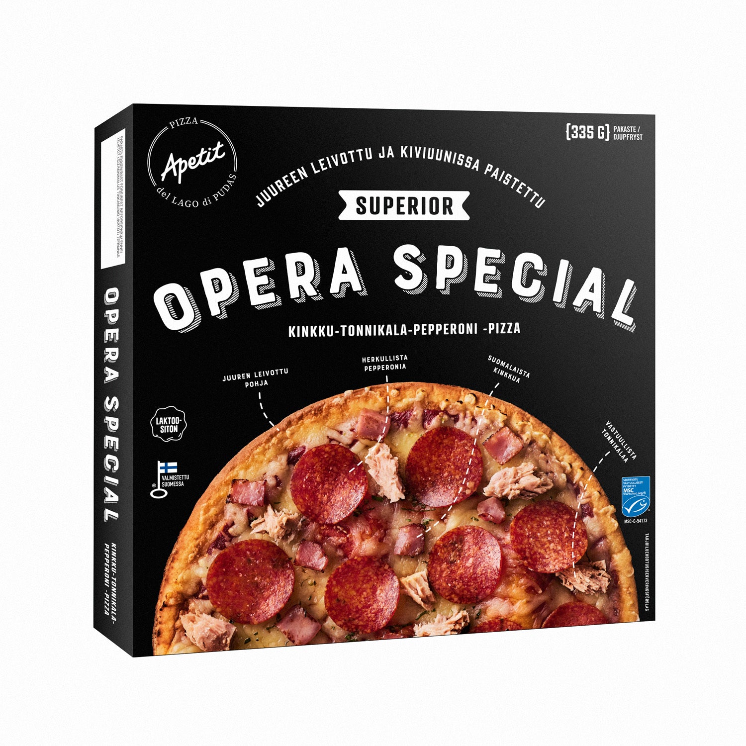 Apetit Superior Opera Special Pizza MSC pakaste 335g