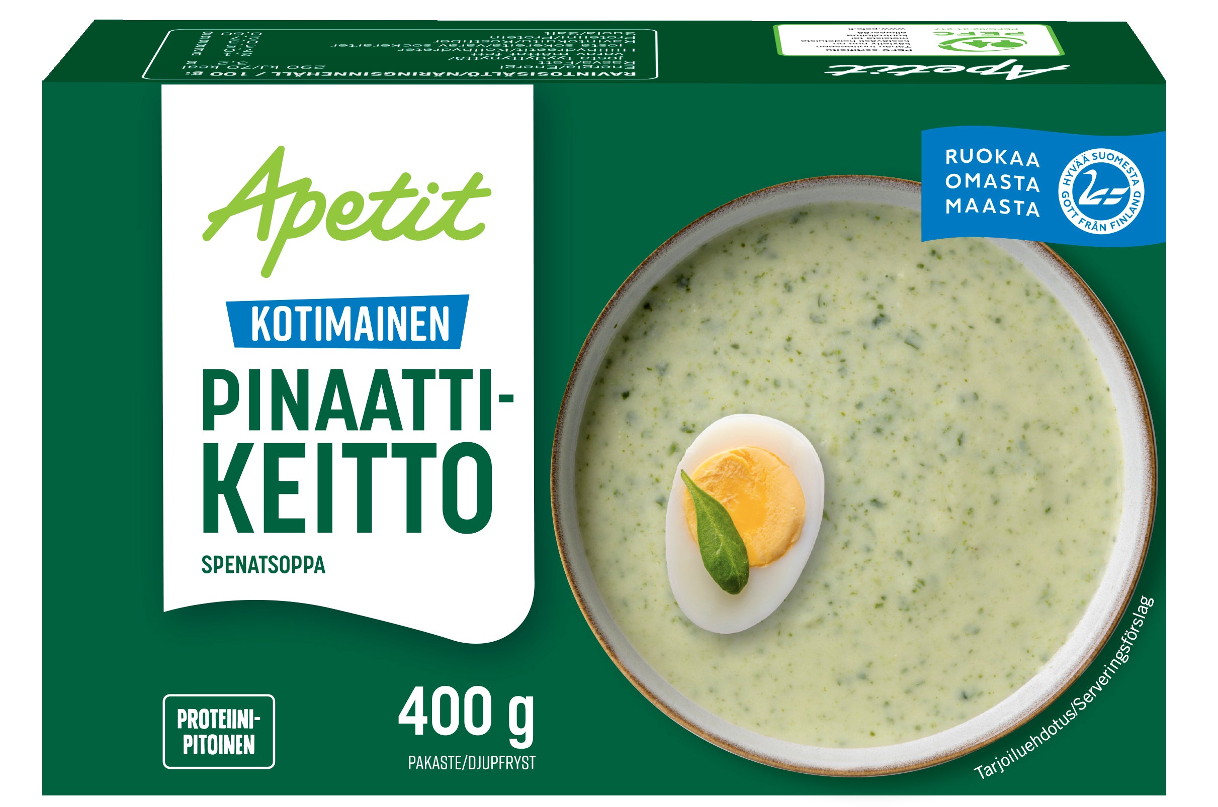 Apetit Kotimainen Pinaattikeitto pakaste 400g