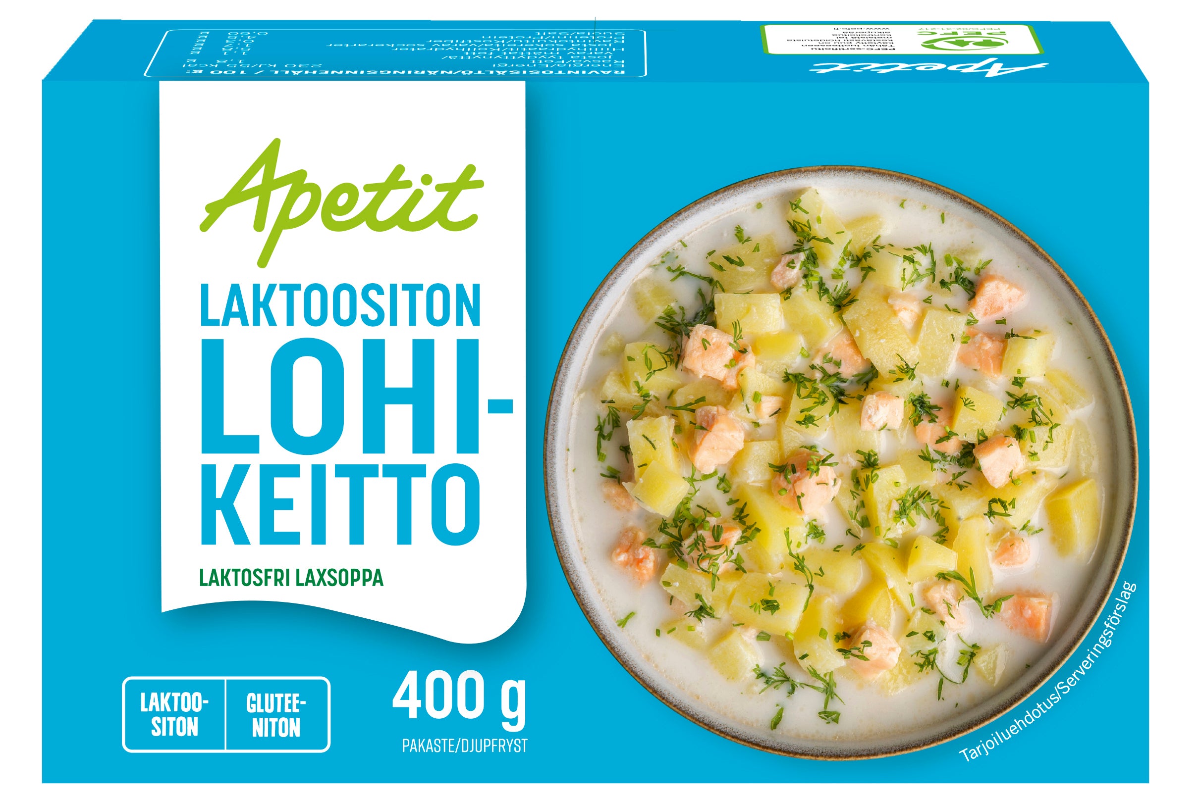 Apetit Laktoositon Lohikeitto pakaste 400g