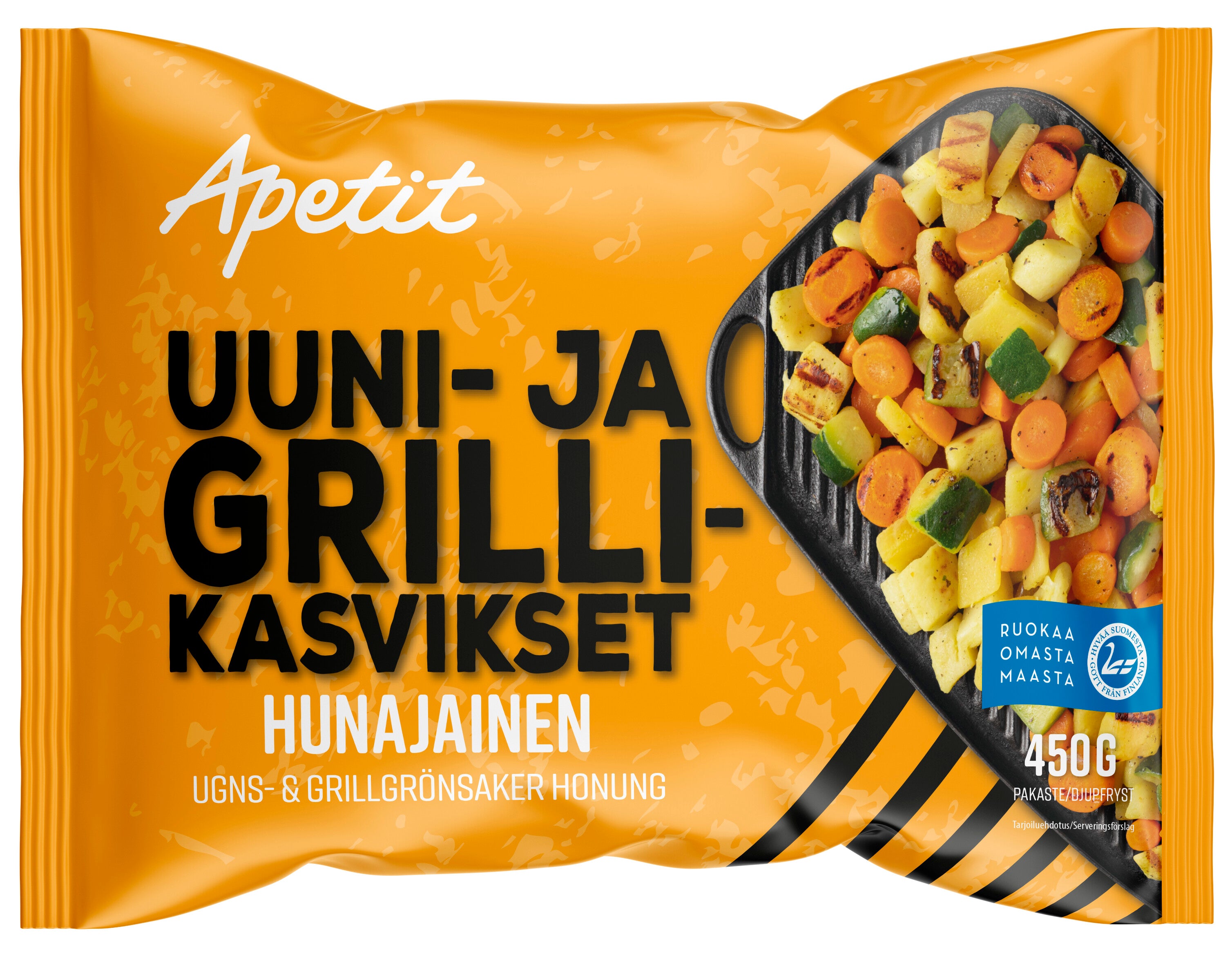 Apetit Uuni-&amp; Grillikasvikset Hunajainen pakaste 450g