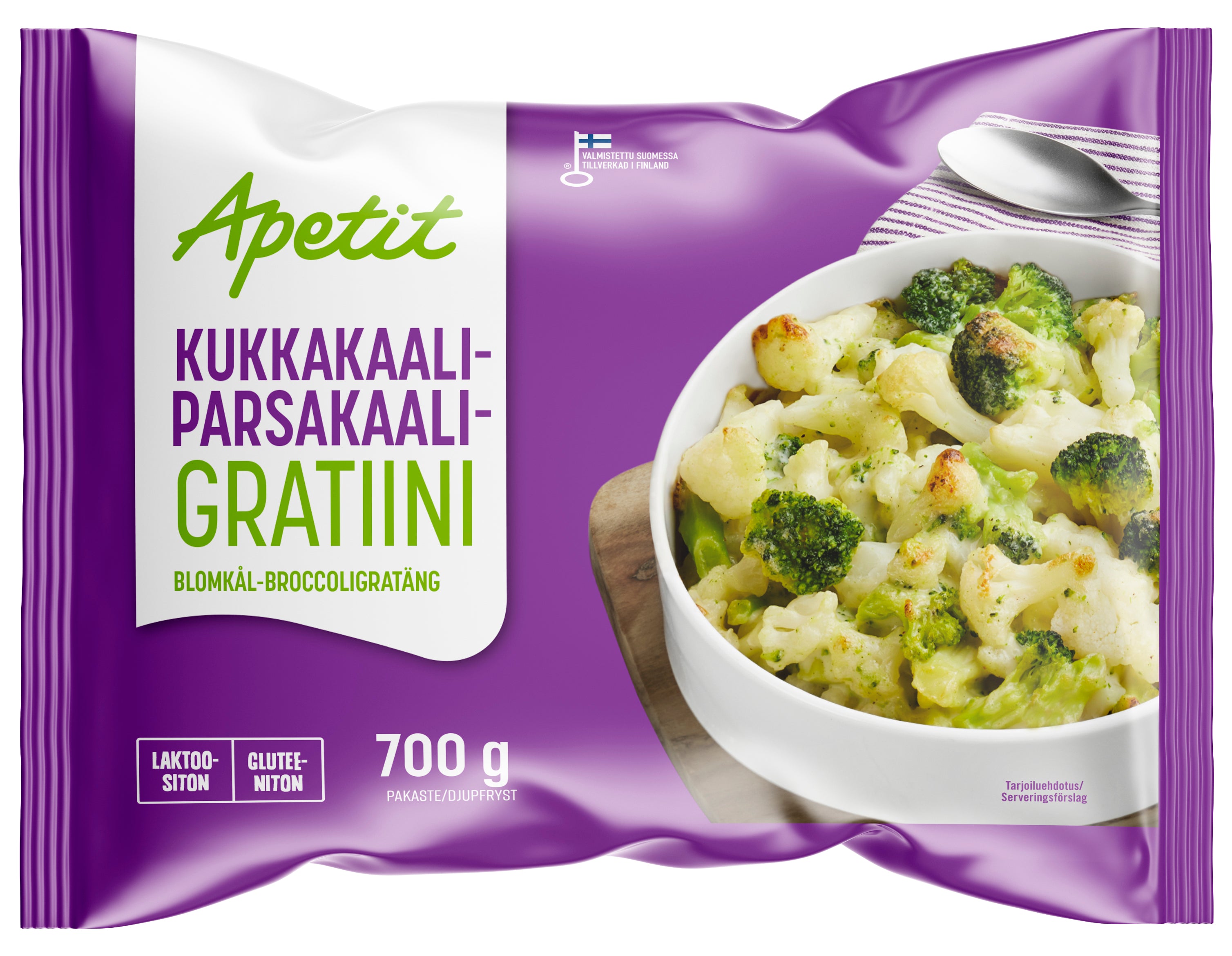 Apetit Kukkakaali-parsakaaligratiini pakaste 700g