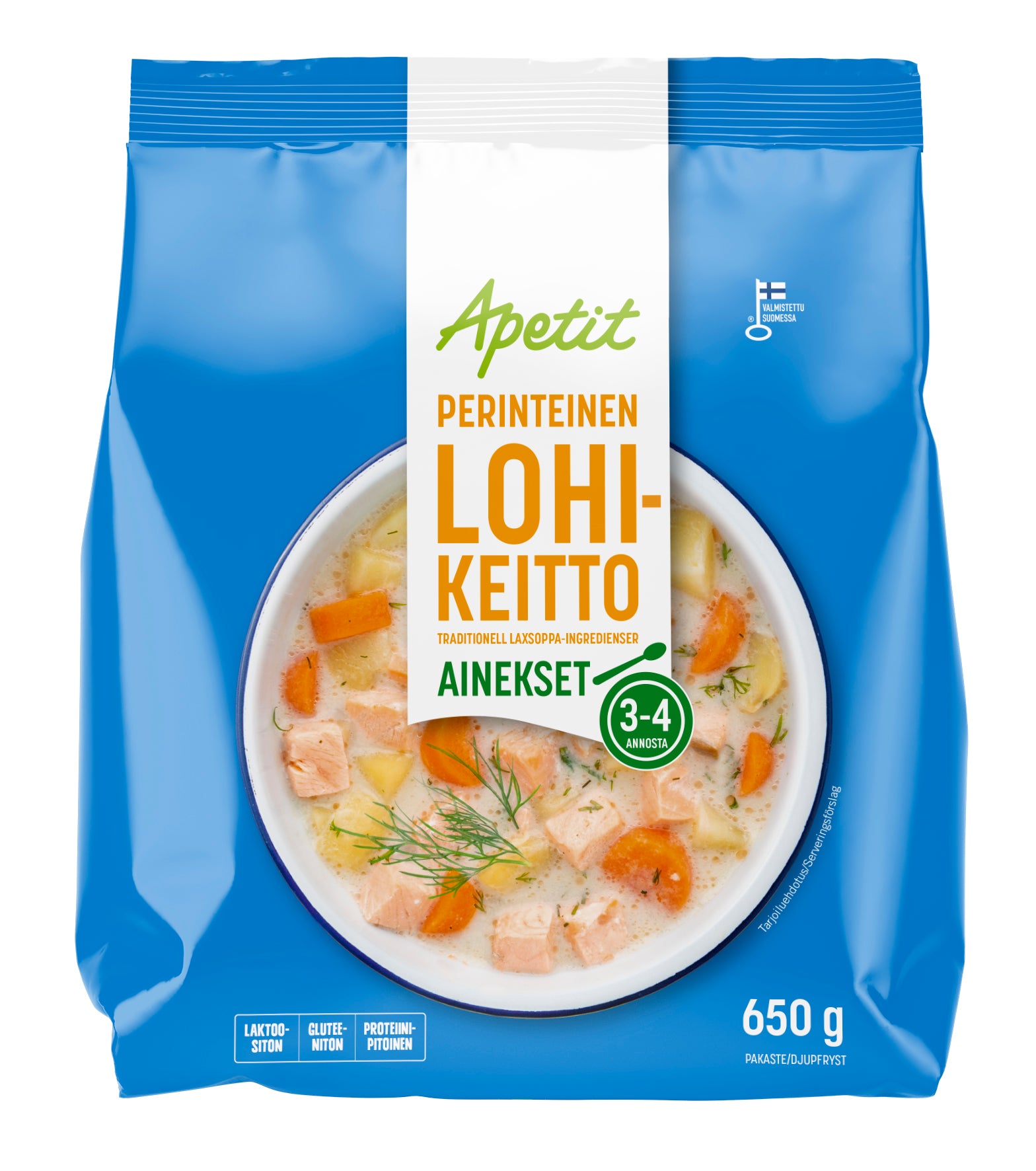 Apetit Perinteinen lohikeittoainekset pakaste 650g