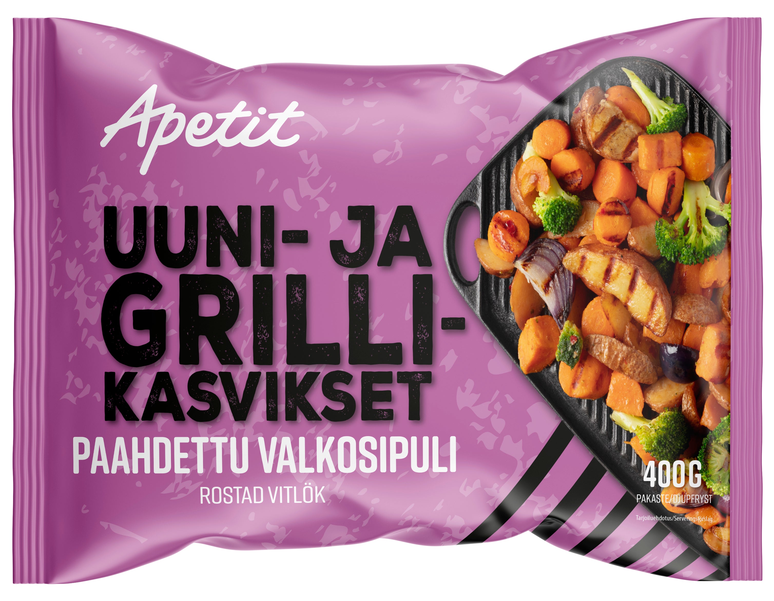 Apetit Uuni- &amp; Grillikasvikset Paahdettu valkosipuli pakaste 400g