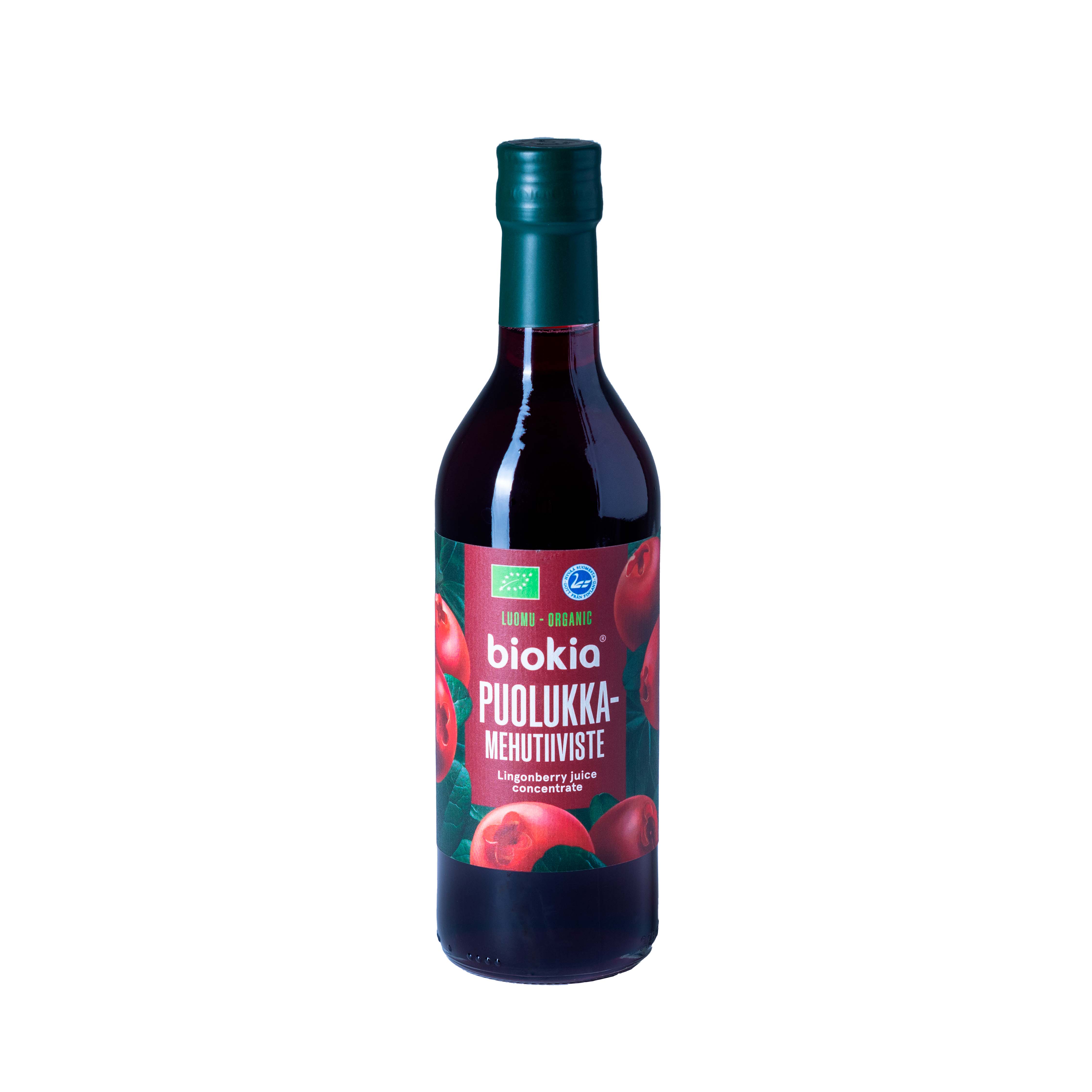 Biokia Luomu puolukkamehutiiviste 350ml