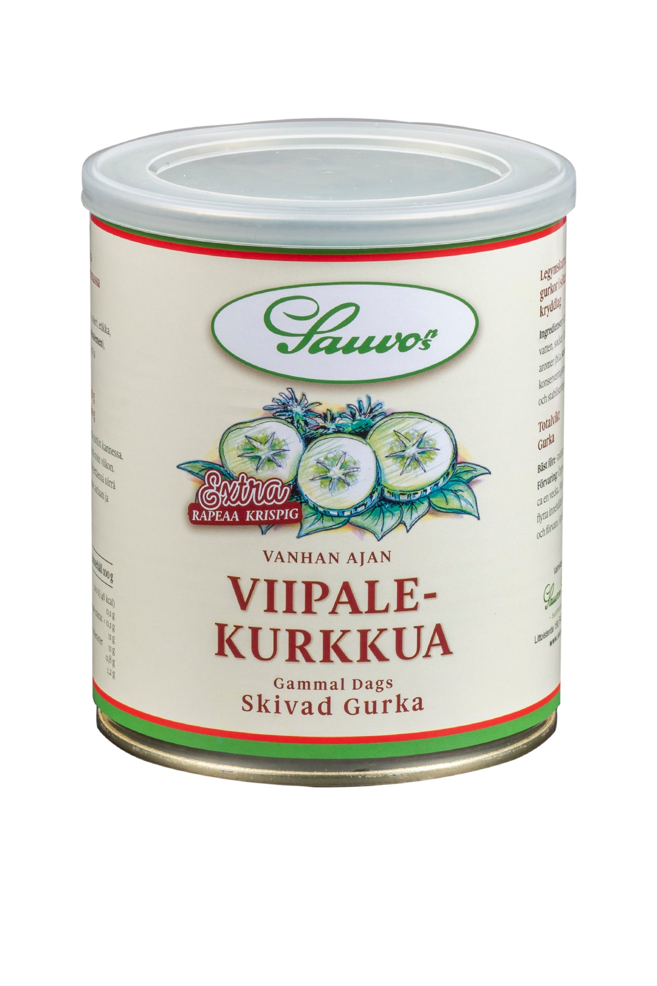 Sauvon 850/460 g makeassa mausteliemessä Vanhan Ajan Viipalekurkkua