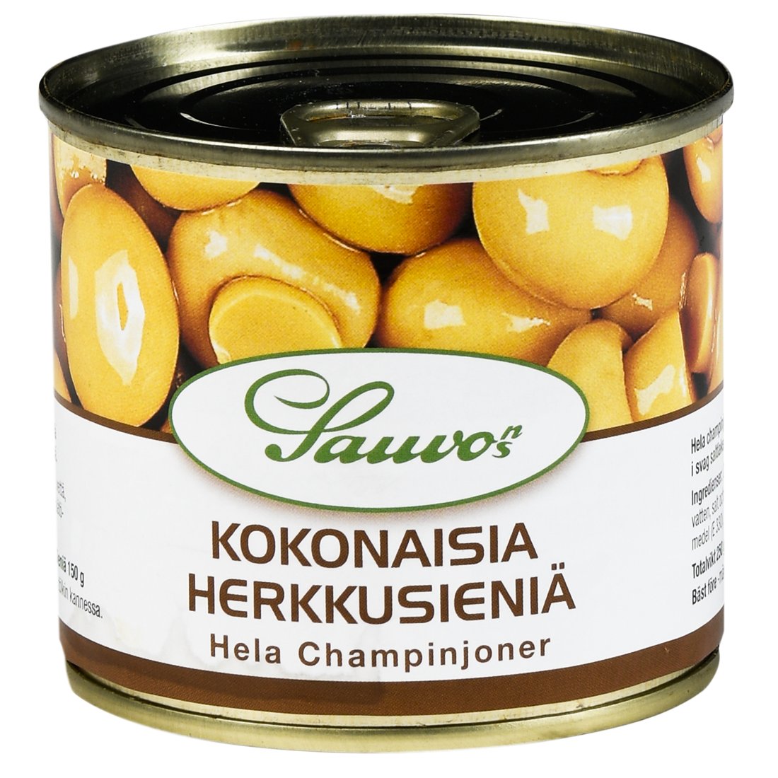 Sauvon 250/150 g miedossa suolaliemessä kokonaisia herkkusieniä
