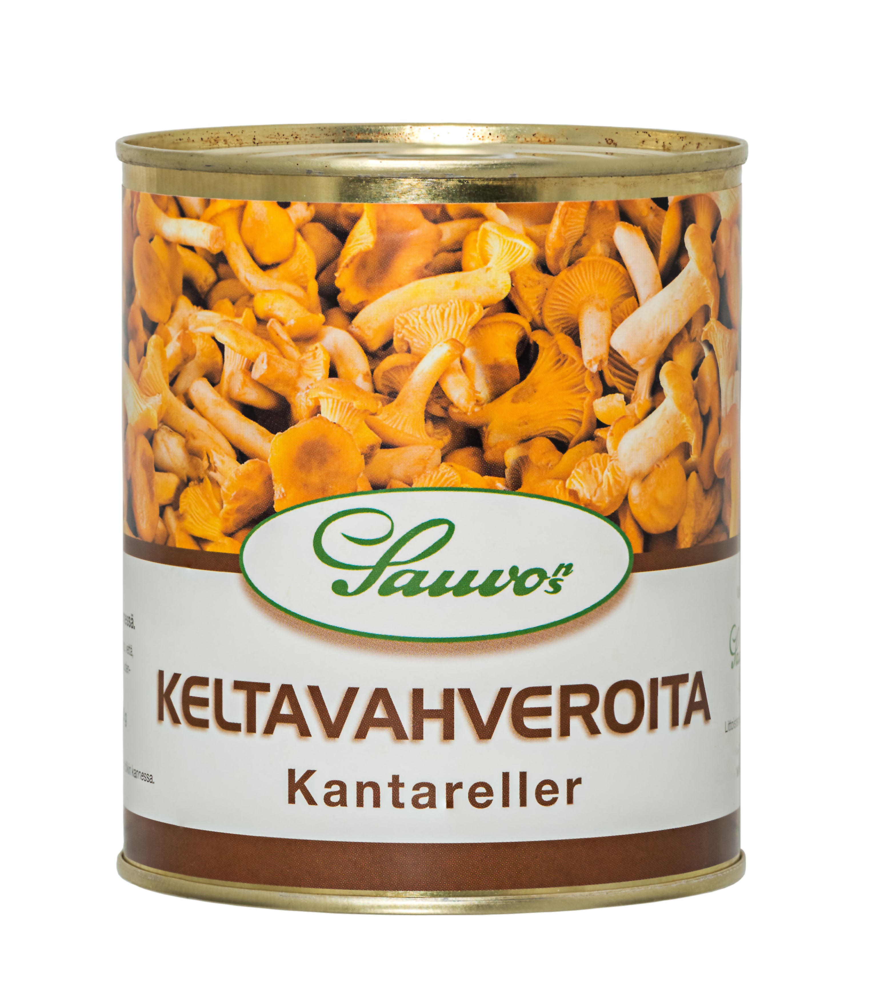 Sauvon 850/500g miedossa suolaliemessä keltavahveroita
