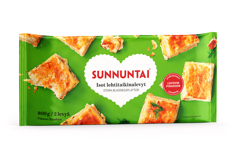 Sunnuntai isot Lehtitaikinalevyt 800 g