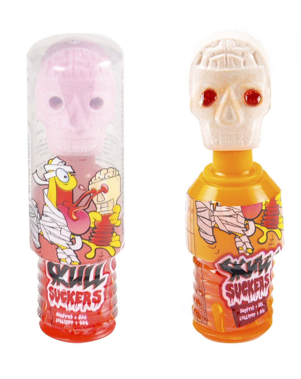 Funny Candy Skull Sucker Tikkari karkkigeelillä 40g