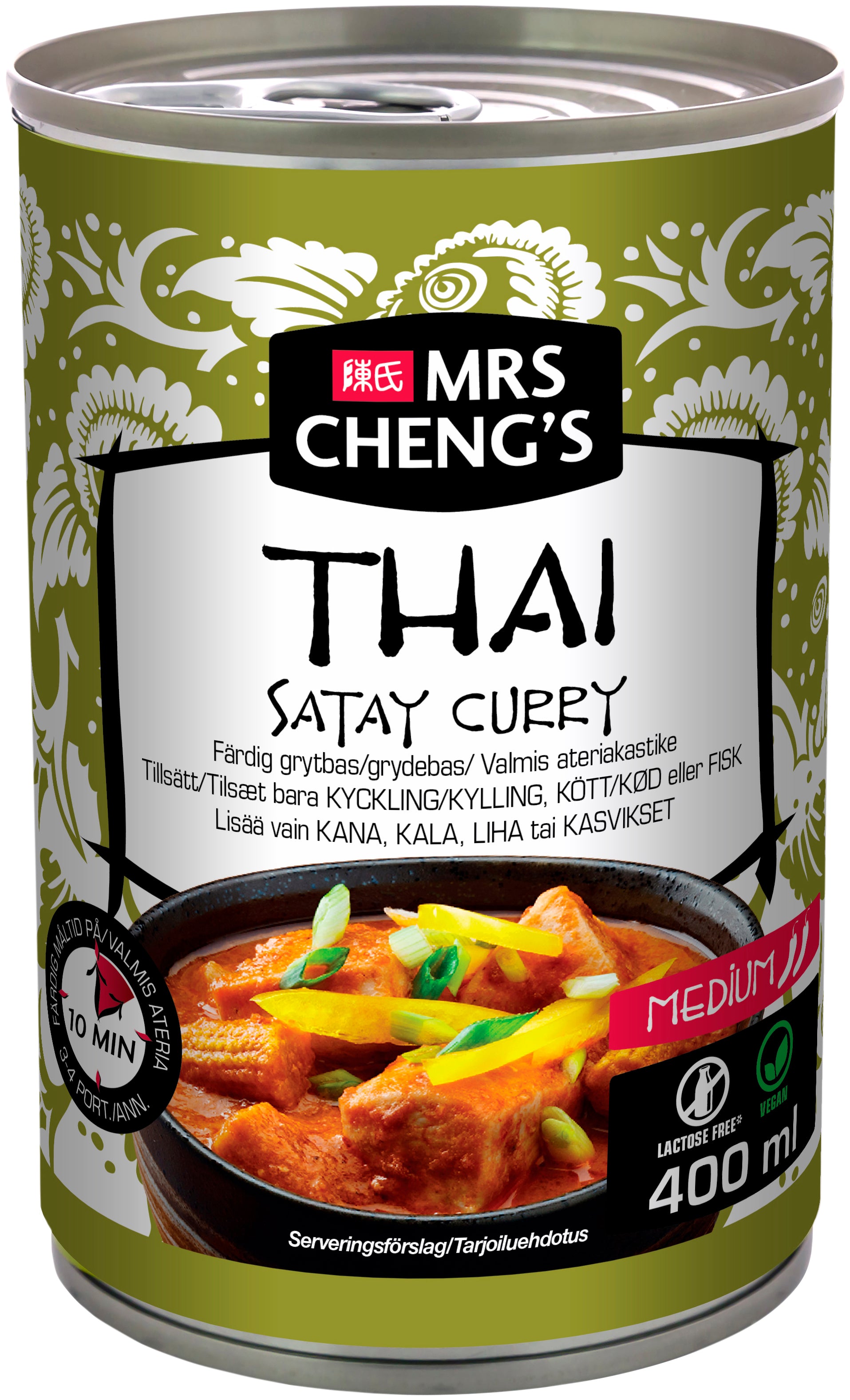 Mrs Cheng's Thai Satay Curry Valmis ateriakastike 400ml