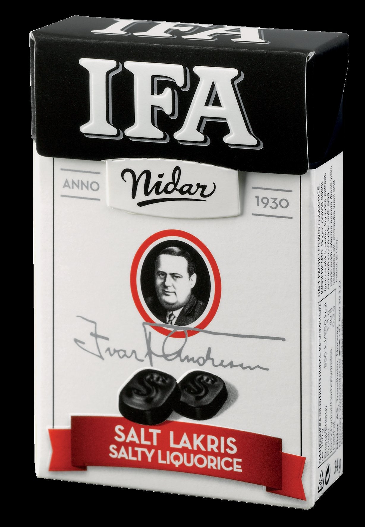 Nidar Ifa lakritsipastilli 34g