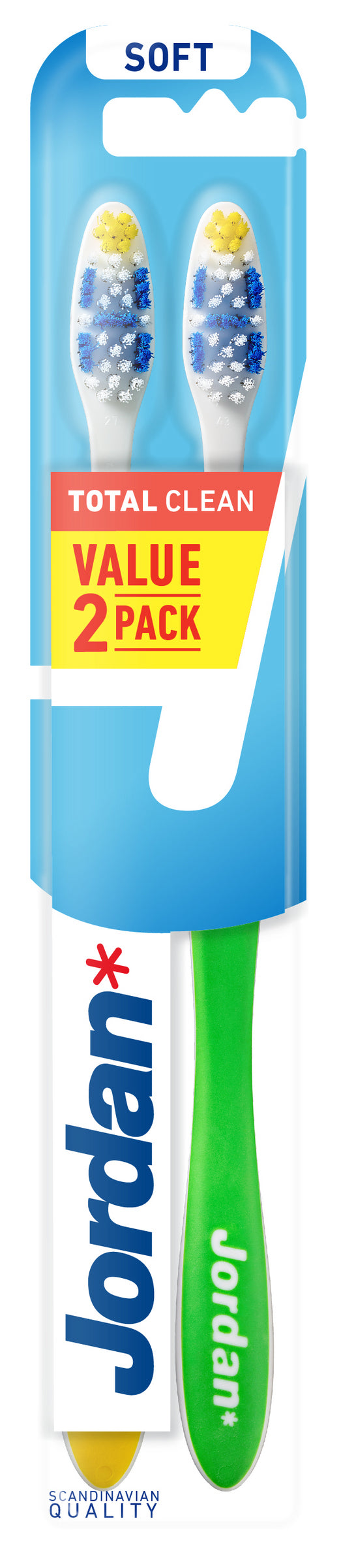 Jordan hammasharja 2kpl Total Clean Soft