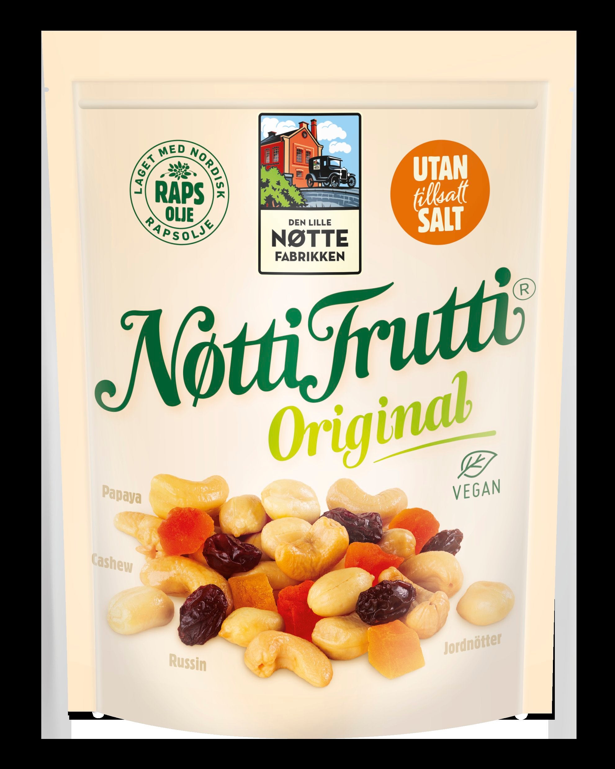 Den Lille Nøttefabrikken Nøtti Frutti Pähkinä-hedelmäsekoitus 330g