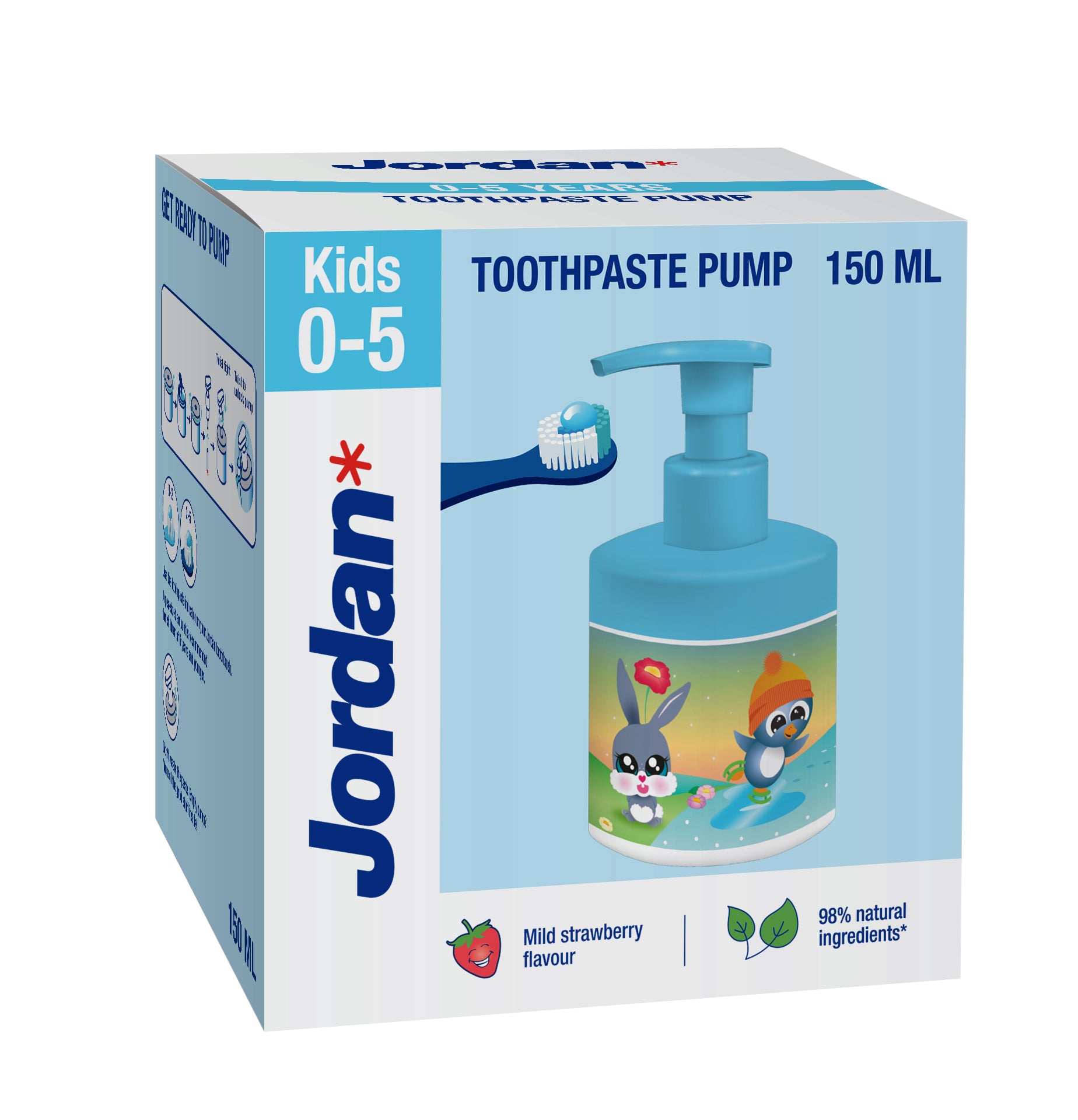 Jordan htahna 150ml Kids 0-5v pumppu