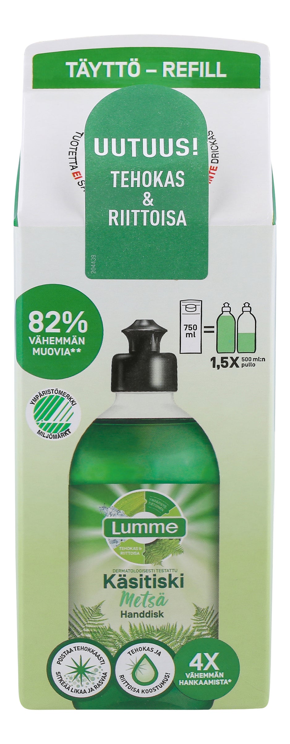 Lumme käsitiskiaine täyttö 750ml Metsä