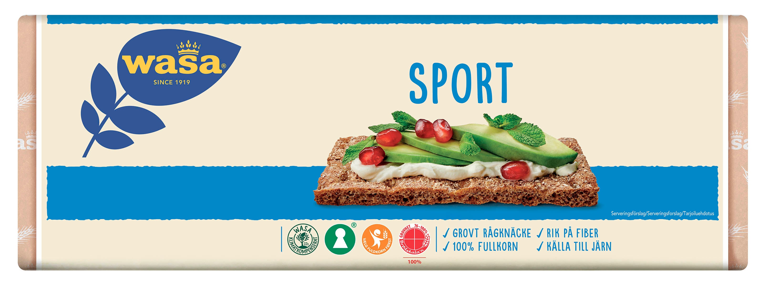 Wasa 550g Sport näkkileipä