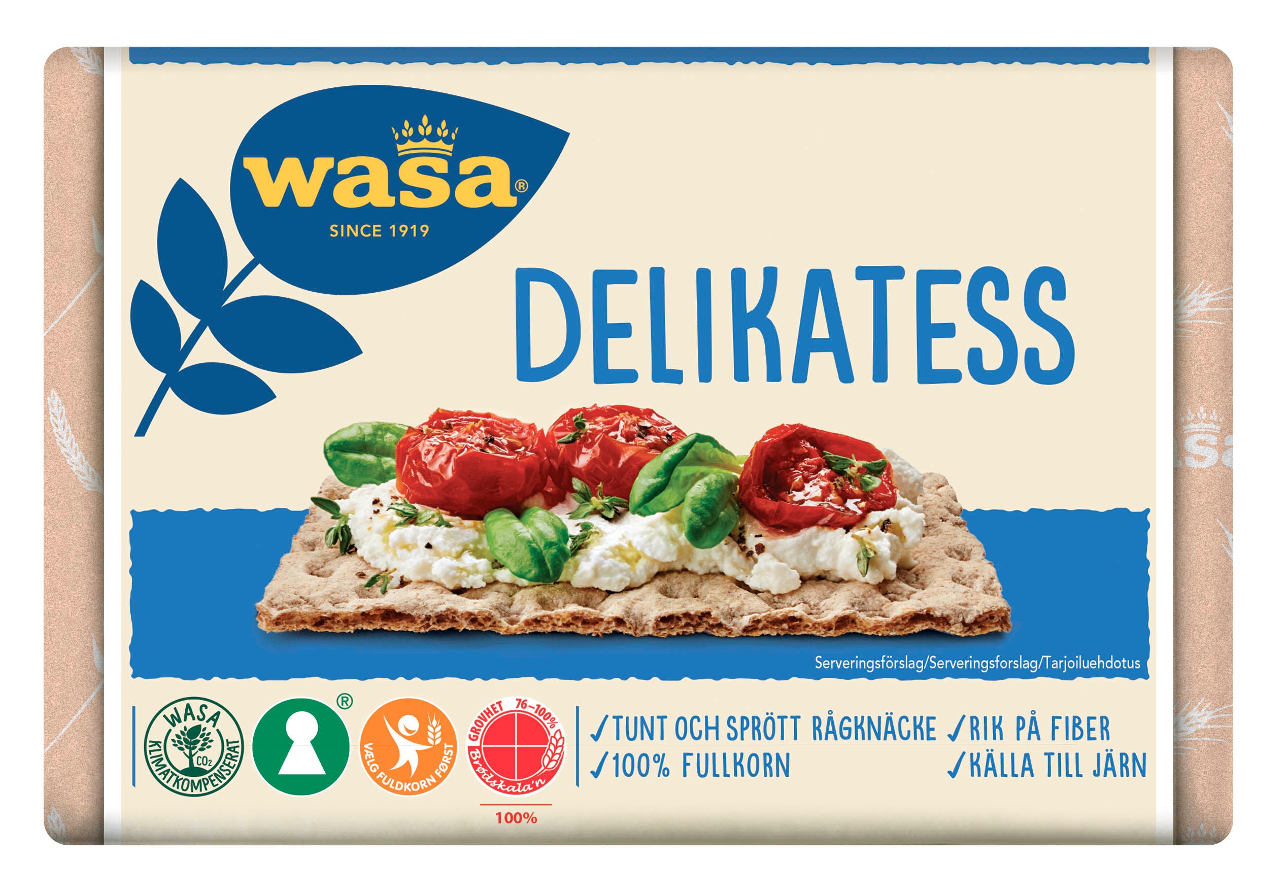 Wasa 270g Delikatess näkkileipä