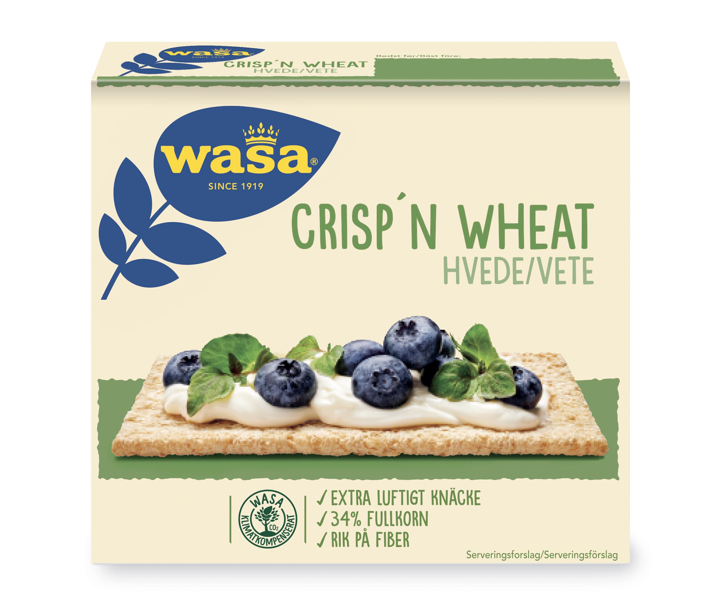 Wasa Crisp 'n  Wheat kuiva leipä 110g