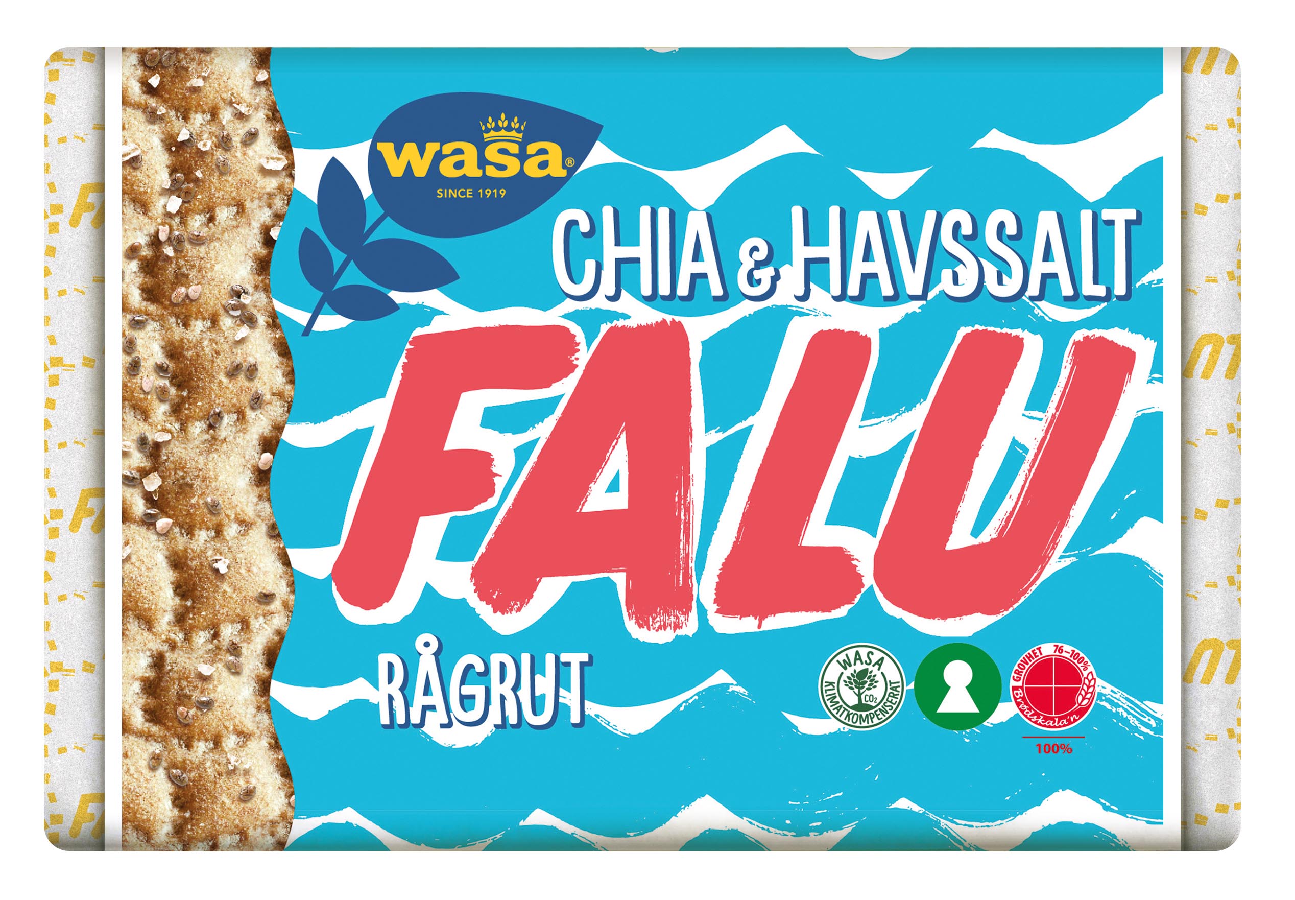 Wasa Falu Chia &amp; Havssalt näkkileipä 235g
