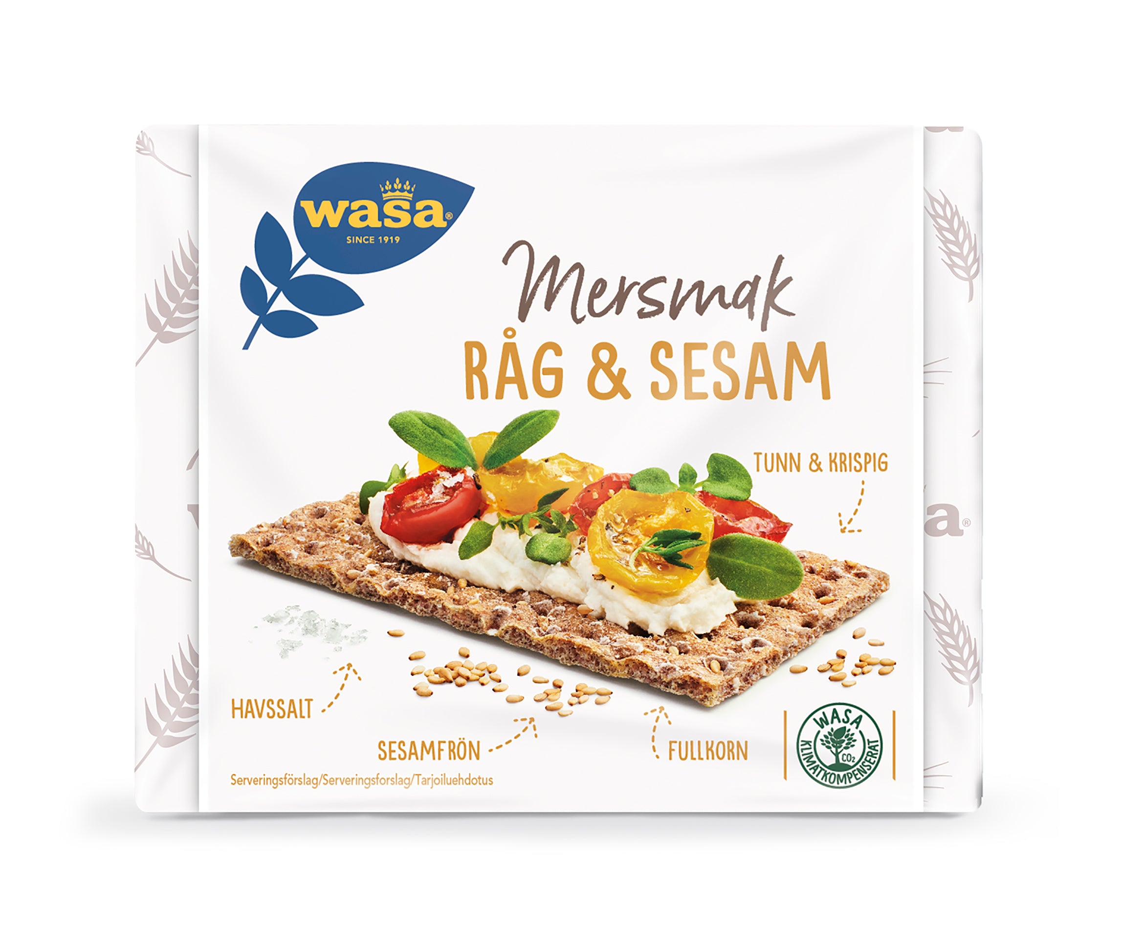 Wasa Mersmak Ruis &amp; Seesami Näkkileipä 245g