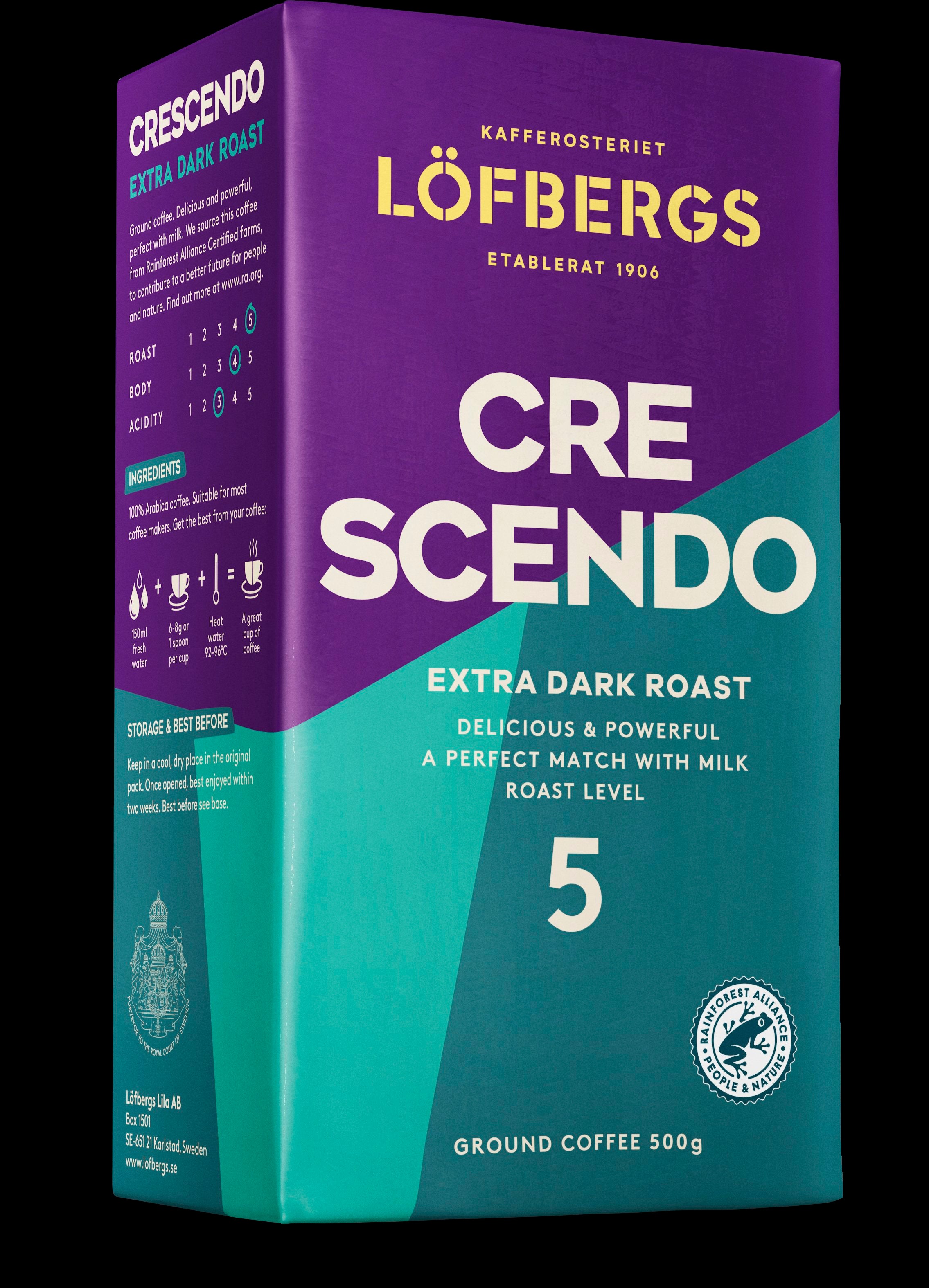 Löfbergs Crescendo Suodatinkahvi 500g Rainforest alliance