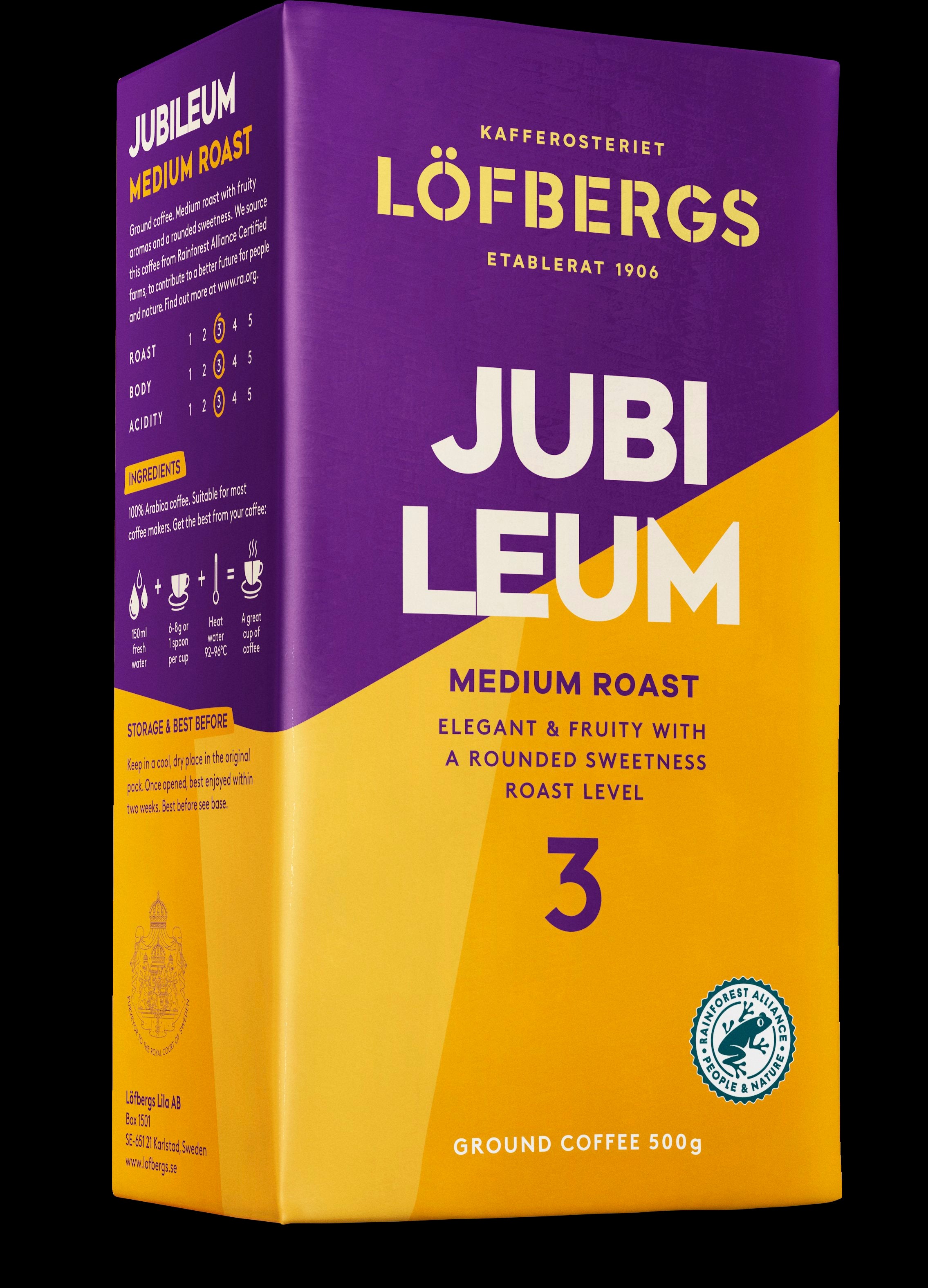 Löfbergs Jubileum Suodatinkahvi 500g Rainforest alliance