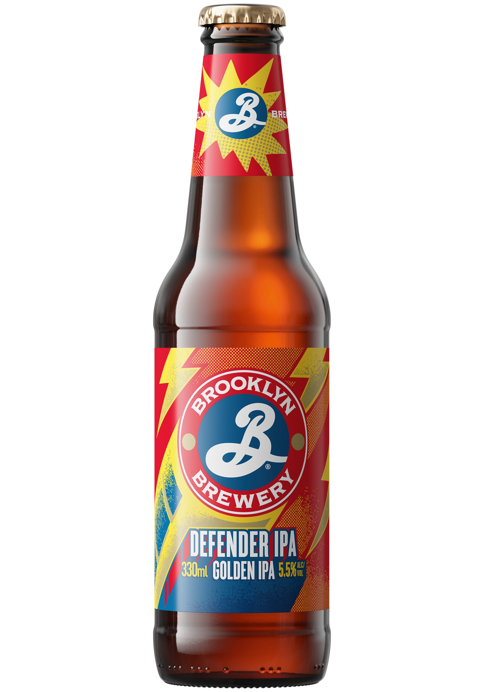 Brooklyn Defender Ipa olut 5,5  til-% lasipullo 0,33 L