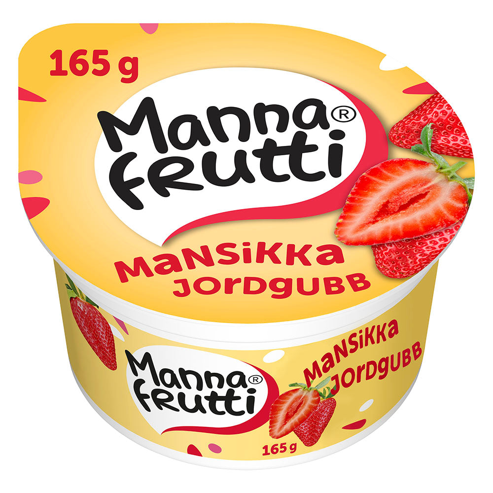 Mannafrutti mansikka mannavälipala 165g