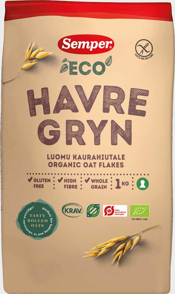 Semper Gluteeniton Kaurahiutale luomu 1 kg