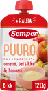 Semper Puuro Omena persikka & banaani 6kk käyttövalmis lastenpuuro 120g