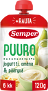 Semper Puuro Jogurtti omena & päärynä 6kk käyttövalmis lastenpuuro 120g