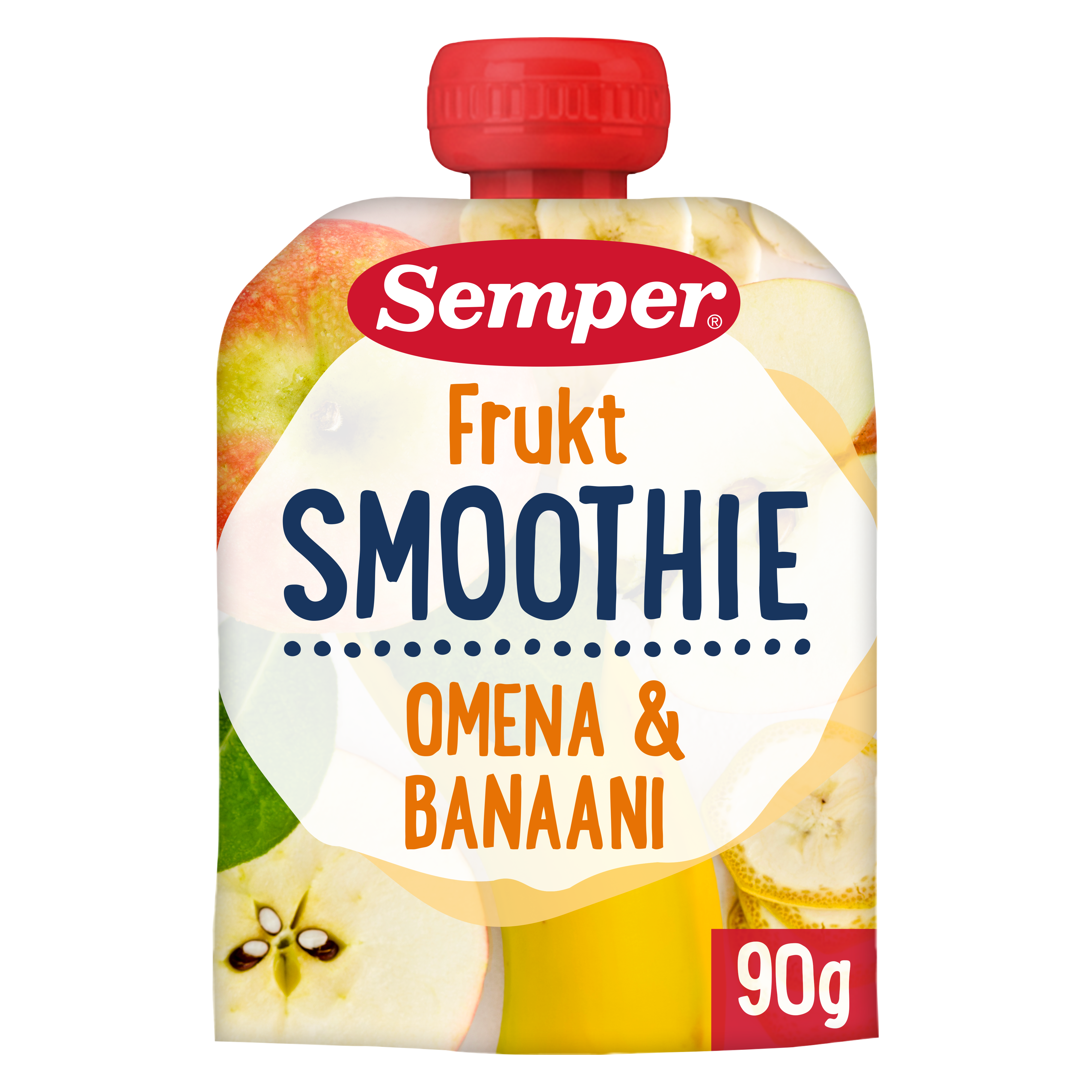 Semper Smoothie Frukt omena banaani 6kk hedelmäsose 90g