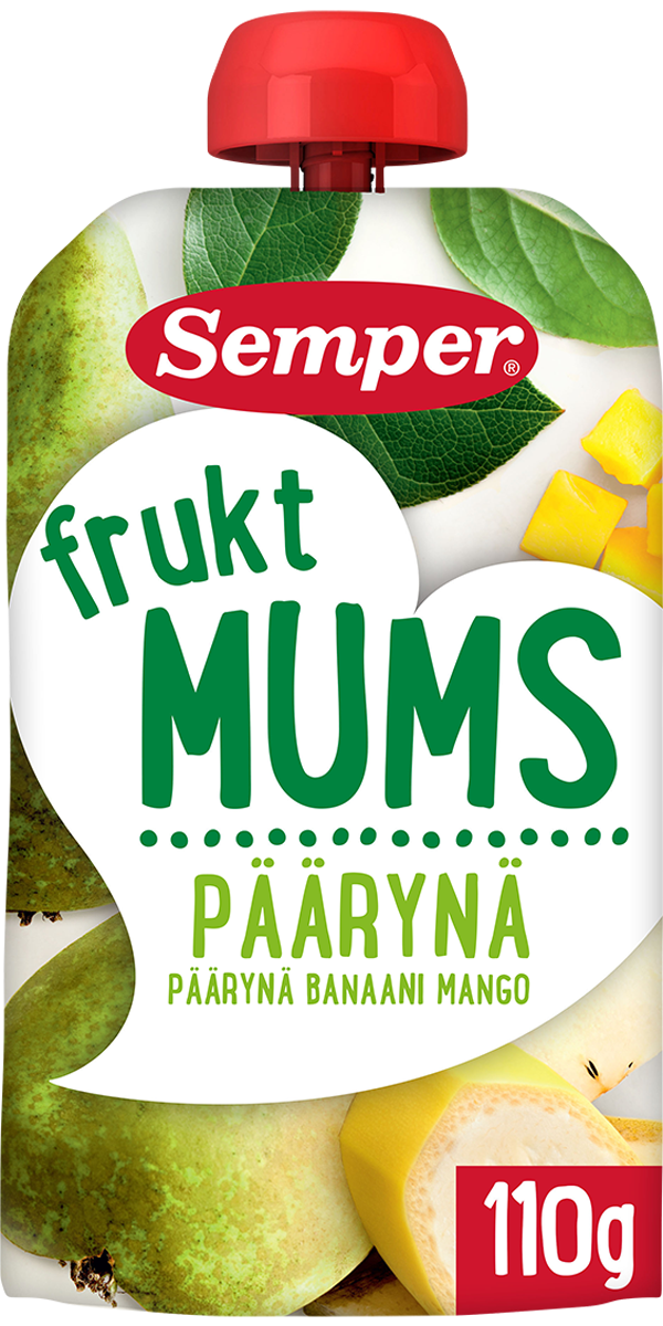 Semper Fruktmums Päärynä 6kk hedelmäsose 110g
